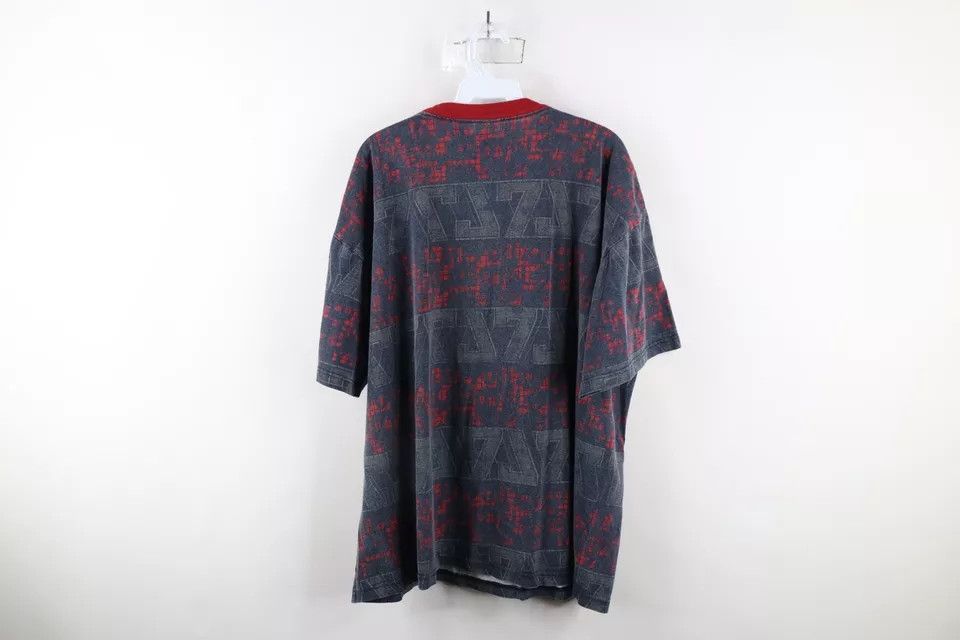 Vintage Vintage 90s Bugle Boy Out Abstract All Over Print T-Shirt Size US XL / EU 56 / 4 - 8 Thumbnail