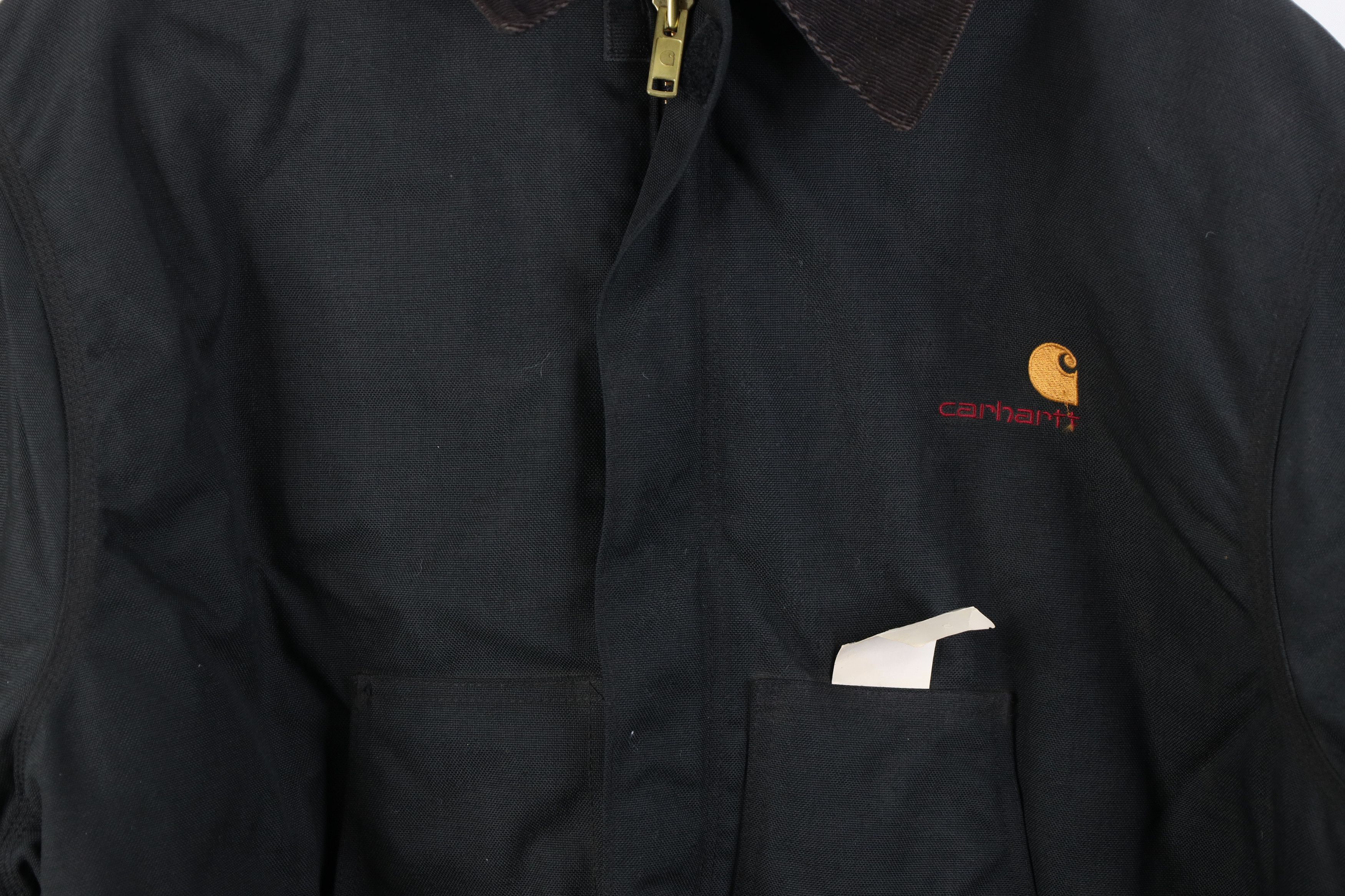 Carhartt Deadstock Vintage 90s Carhartt Bomber Jacket Black USA Size US XXL / EU 58 / 5 - 3 Thumbnail
