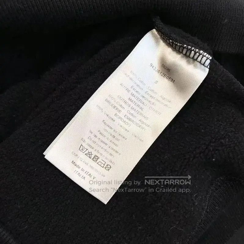 Dior Dior Women's Black Cotton Pullover Sweatshirt . Size S / US 4 / IT 40 - 5 Thumbnail
