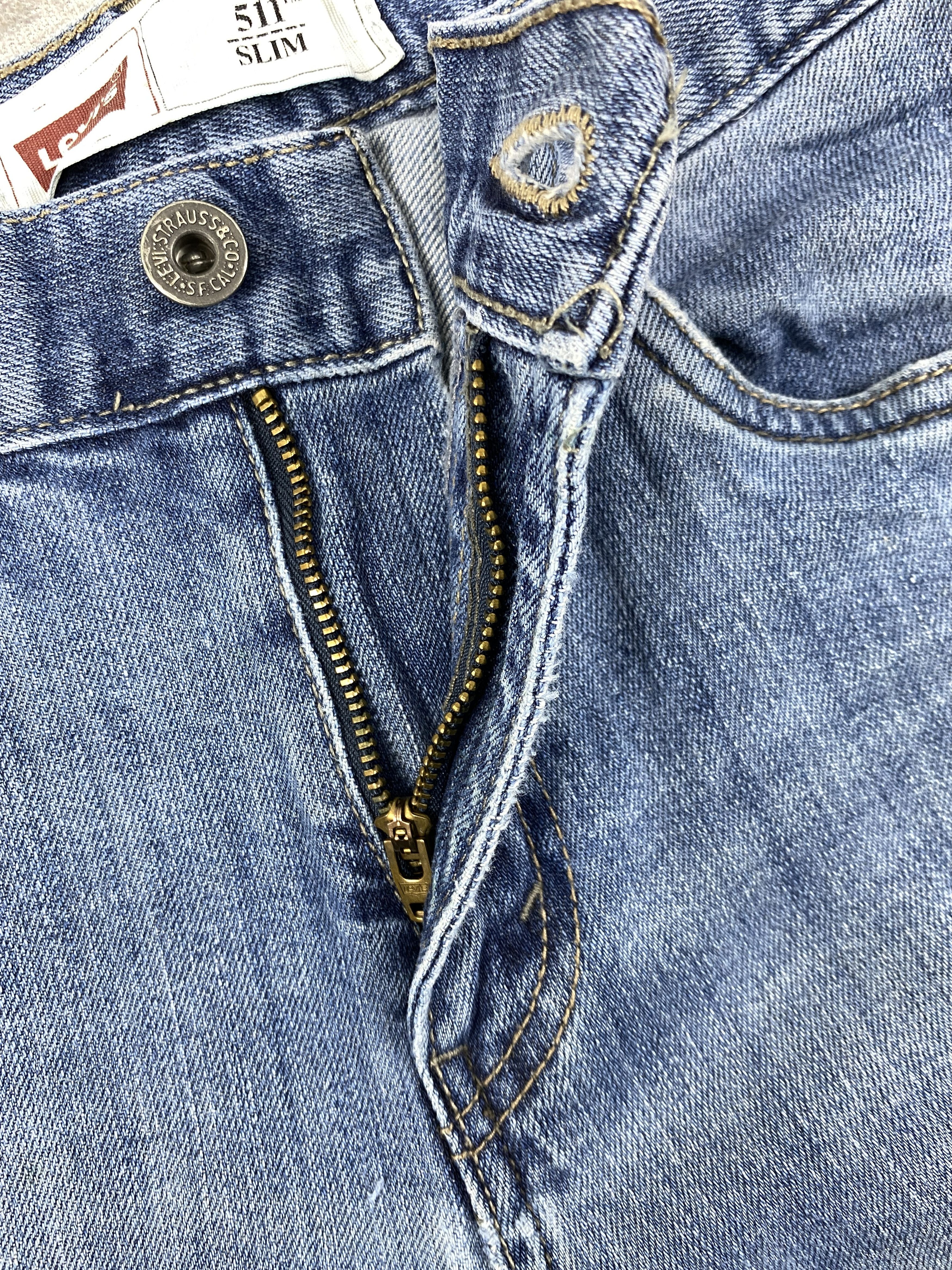 Levi's Light Wash Levi's 511 Jeans 28x28 Denim -SJ162 Size US 28 / EU 44 - 6 Thumbnail