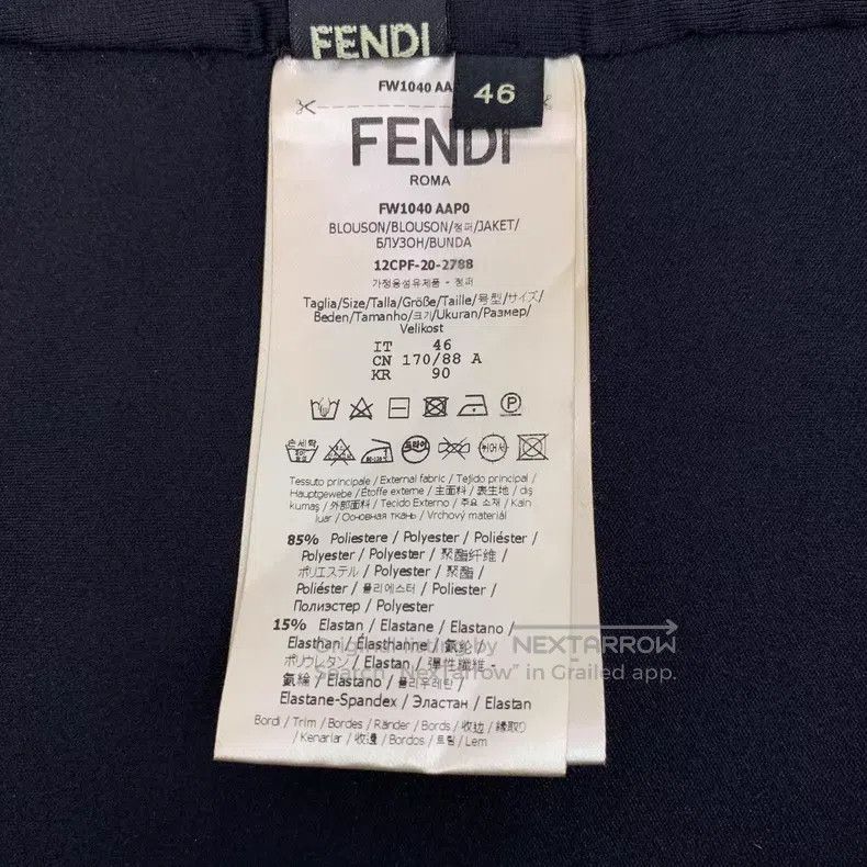 Fendi Fendi Black Classic Double F Full Print Hooded Zip-up Long Size US S / EU 44-46 / 1 - 7 Thumbnail