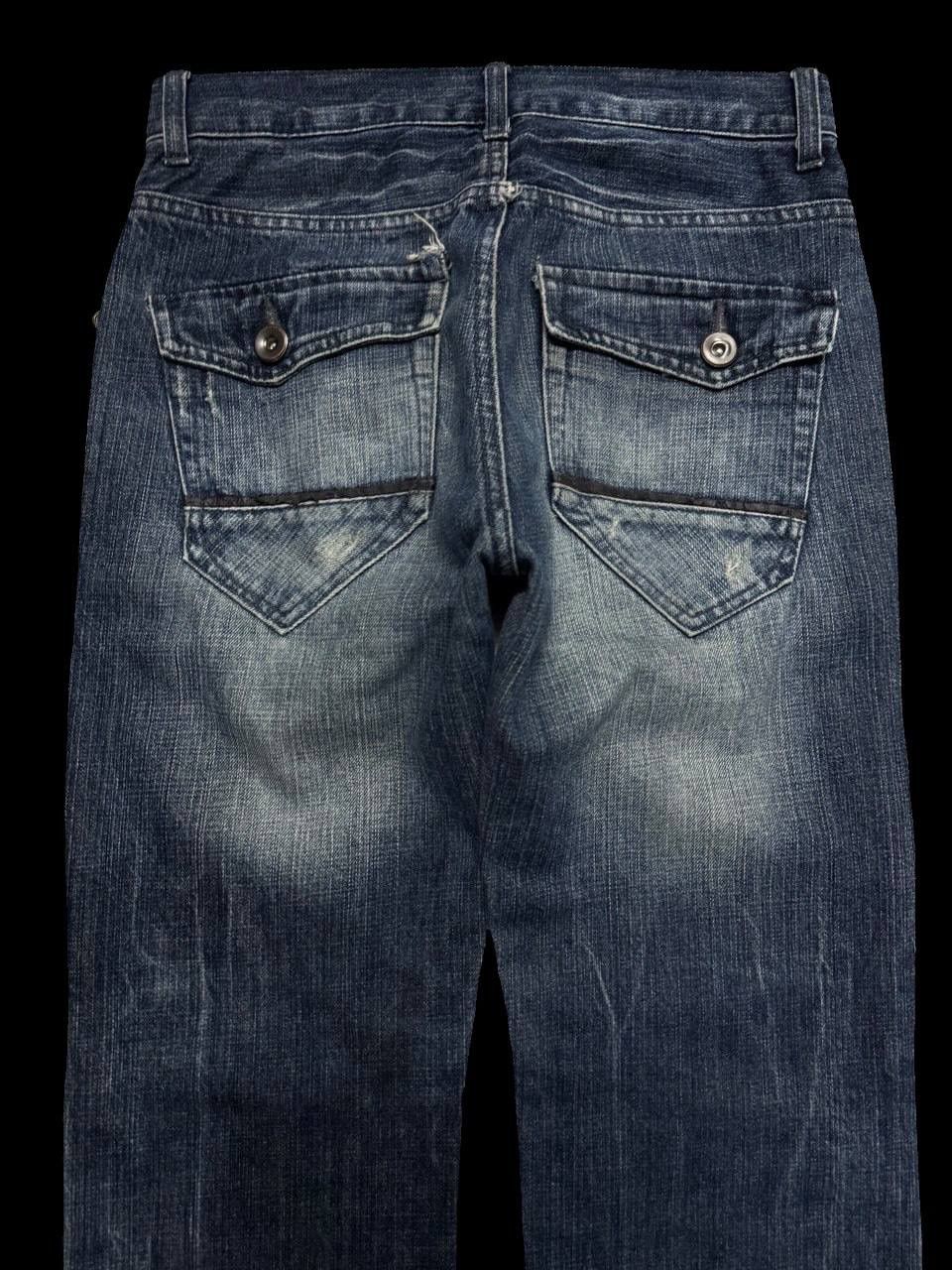 Other RARE Vintage Japanese Avail Jean Multizipper Pocket Mudwash Size US 29 - 15 Thumbnail