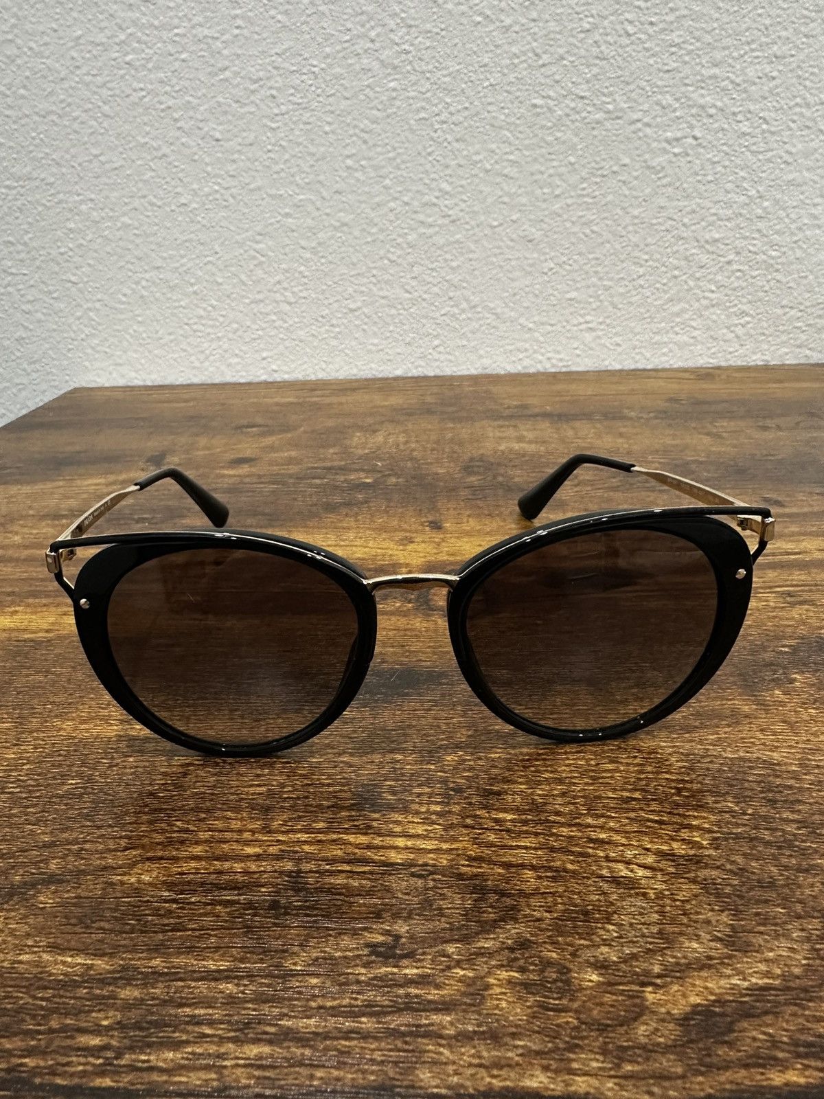 image of Ombre Prada Sunglasses Spr661 in Black/Gold, Men's