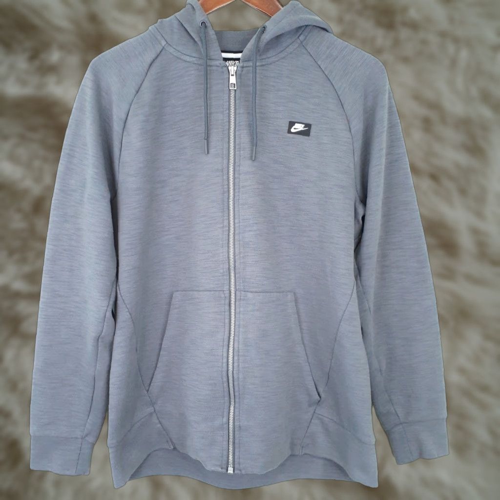 Nike Nike Full Zip Hoodie M Gray Unisex Adults Long Sleeve Sweatshirt Regular Fit Size US M / EU 48-50 / 2 - 1 Thumbnail