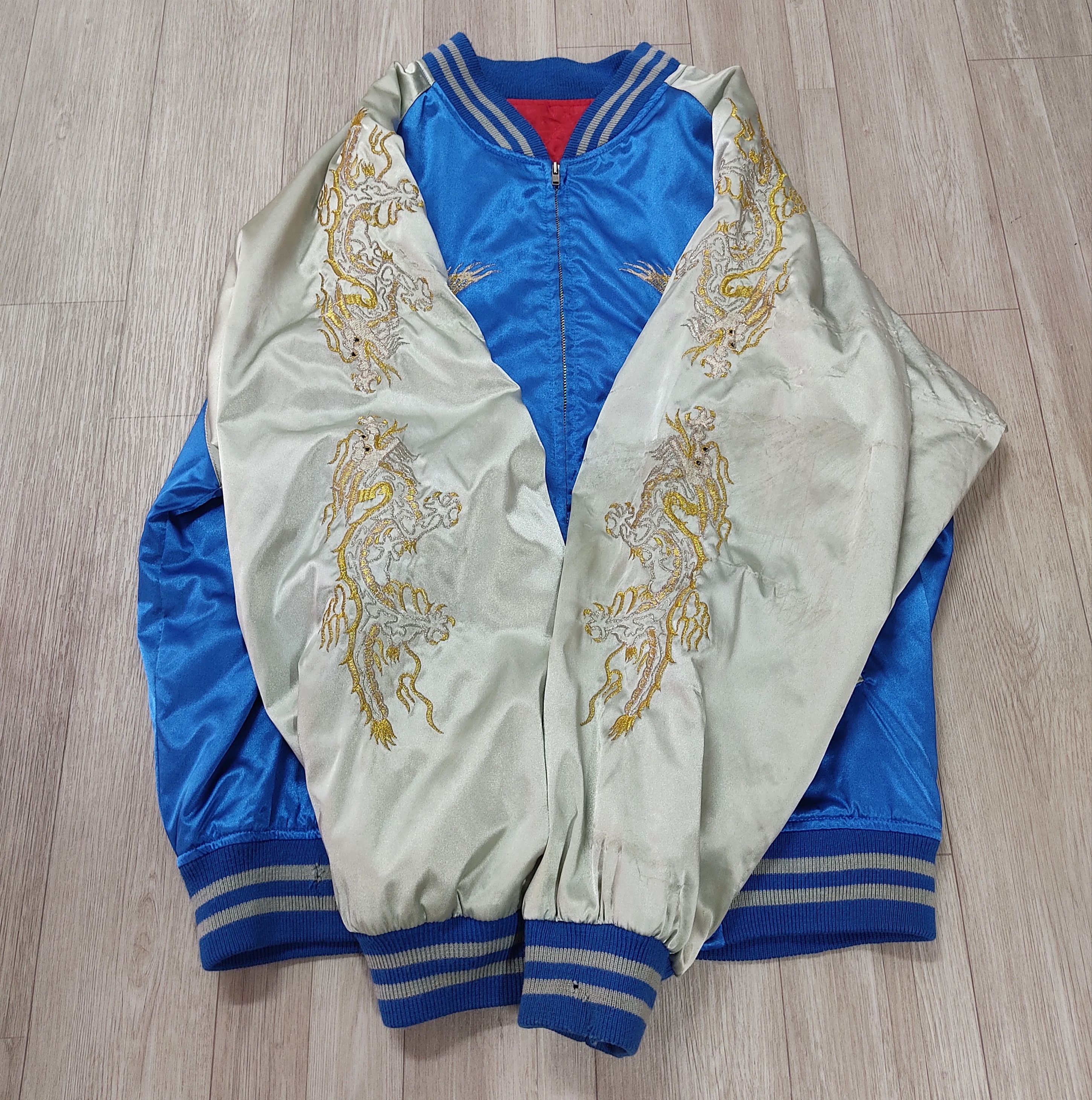 Hoshihime Vintage HOSHIHIME Embroidered Eagle Dragon Sukajan Jacket Size US XL / EU 56 / 4 - 8 Thumbnail