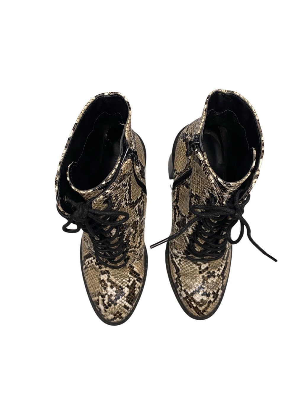 Forever 21 Forever 21 Womens 6 Python High Heel Snakeskin Ankle Boots Size US 6 / IT 36 - 6 Thumbnail