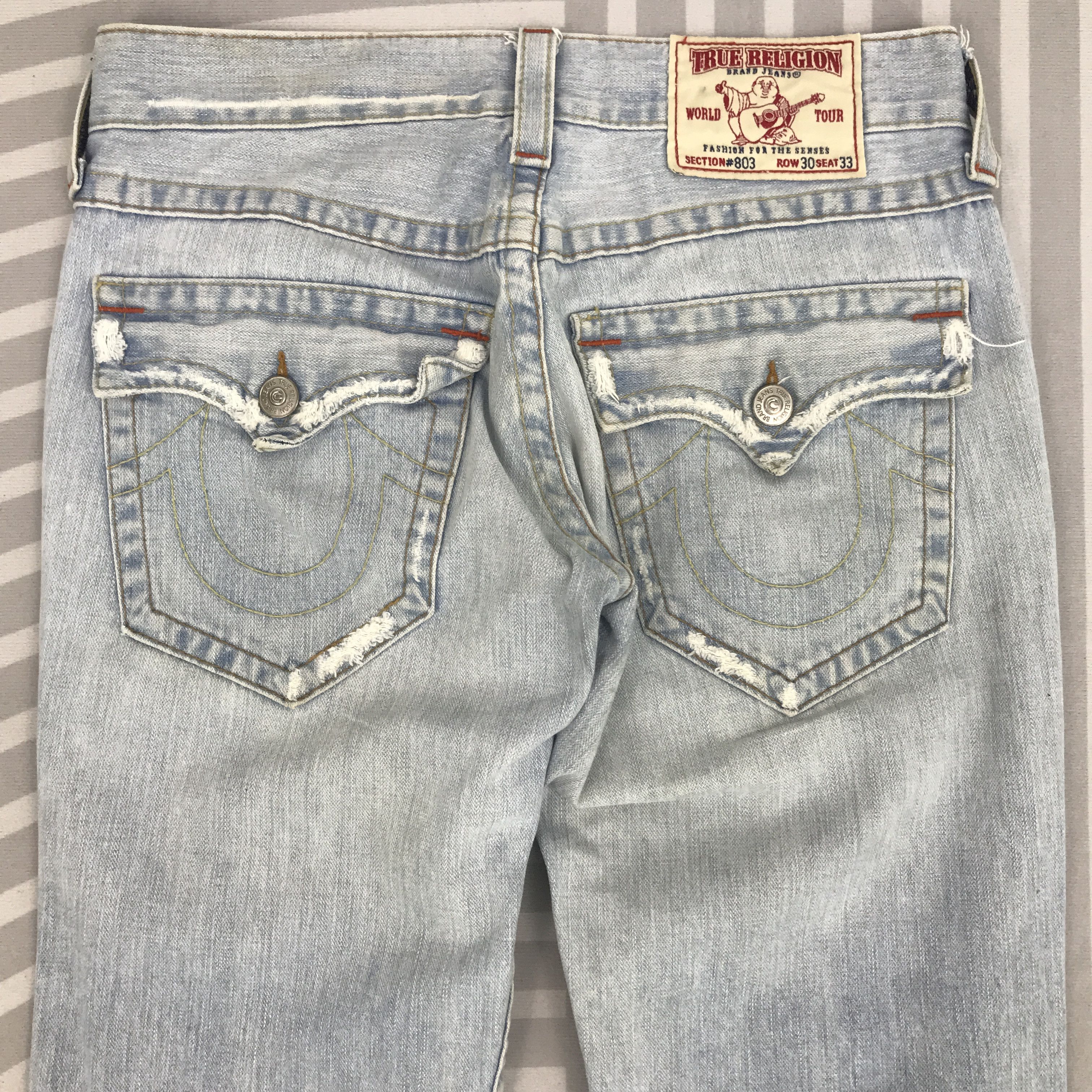 Japanese Brand × Vintage Vintage Flare True Religon Distressed Denim Size US 30 / EU 46 - 6 Thumbnail