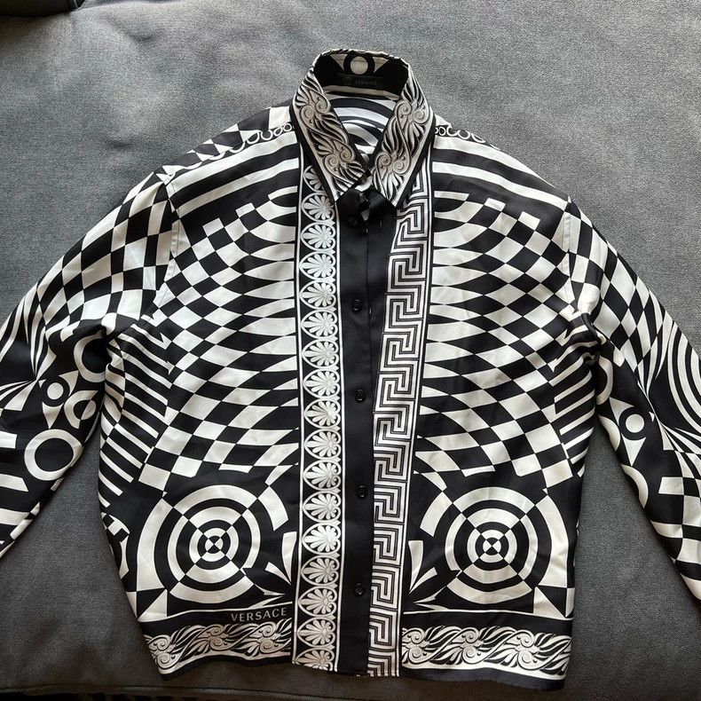 Versace Versace Silk shirt Size US XXS / EU 40 - 1 Thumbnail
