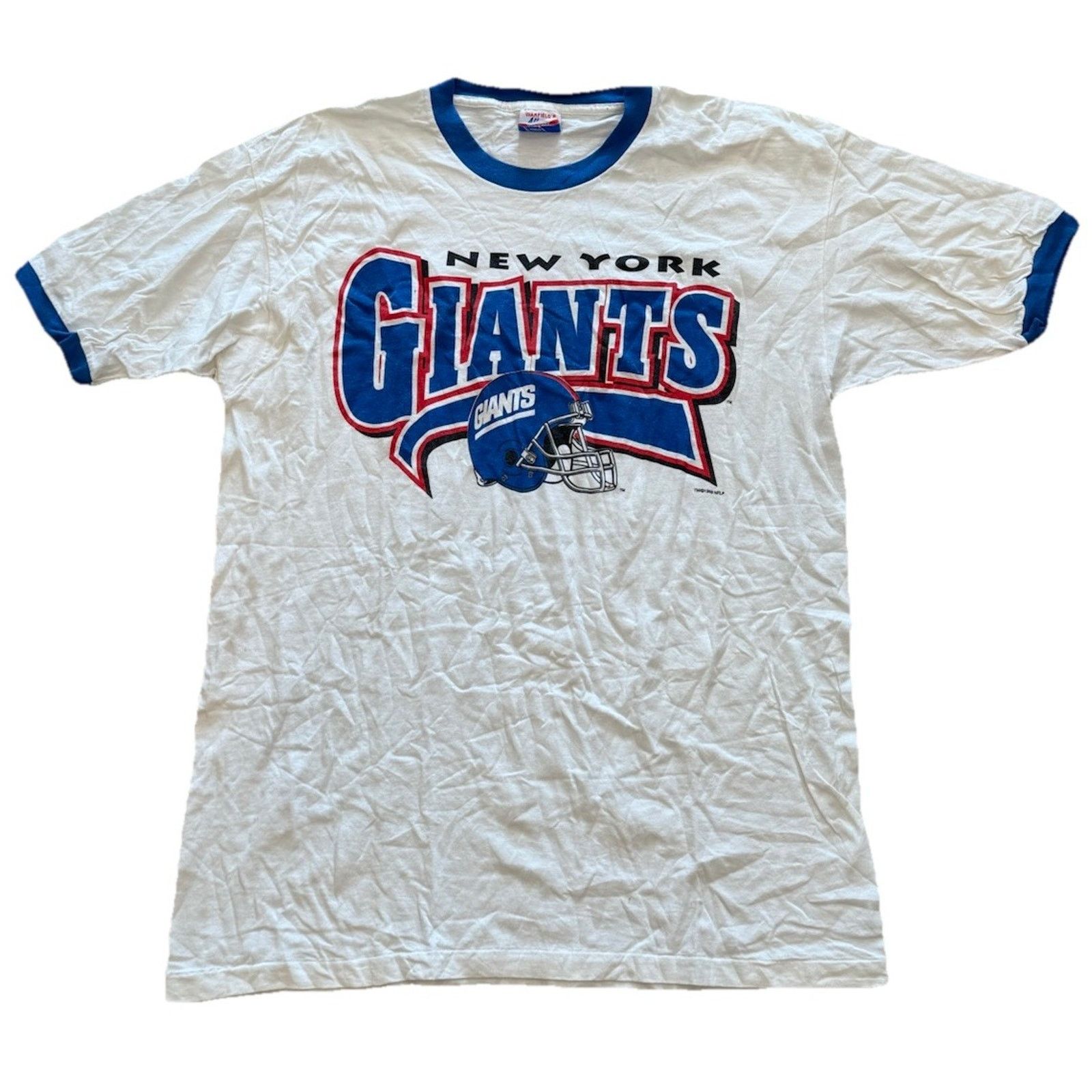 NFL Vintage 90s New York Giants Tee Shirt NFL Logo 1998 Size US XL / EU 56 / 4 - 1 Thumbnail