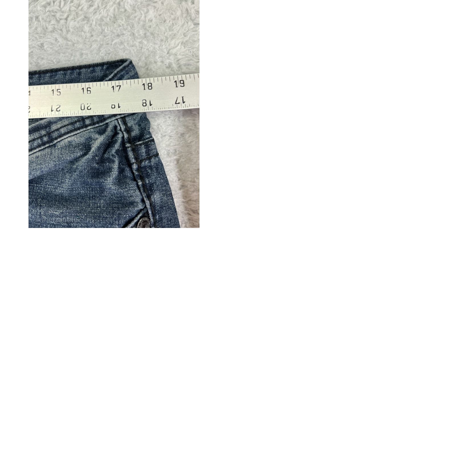 Vintage Xtreme Couture Jeans Womens 36 Blue Denim Bootcut Distressed Embroidered 5-Pocket Regular Inseam 30 Size 25" / US 0 / IT 36 - 10 Thumbnail