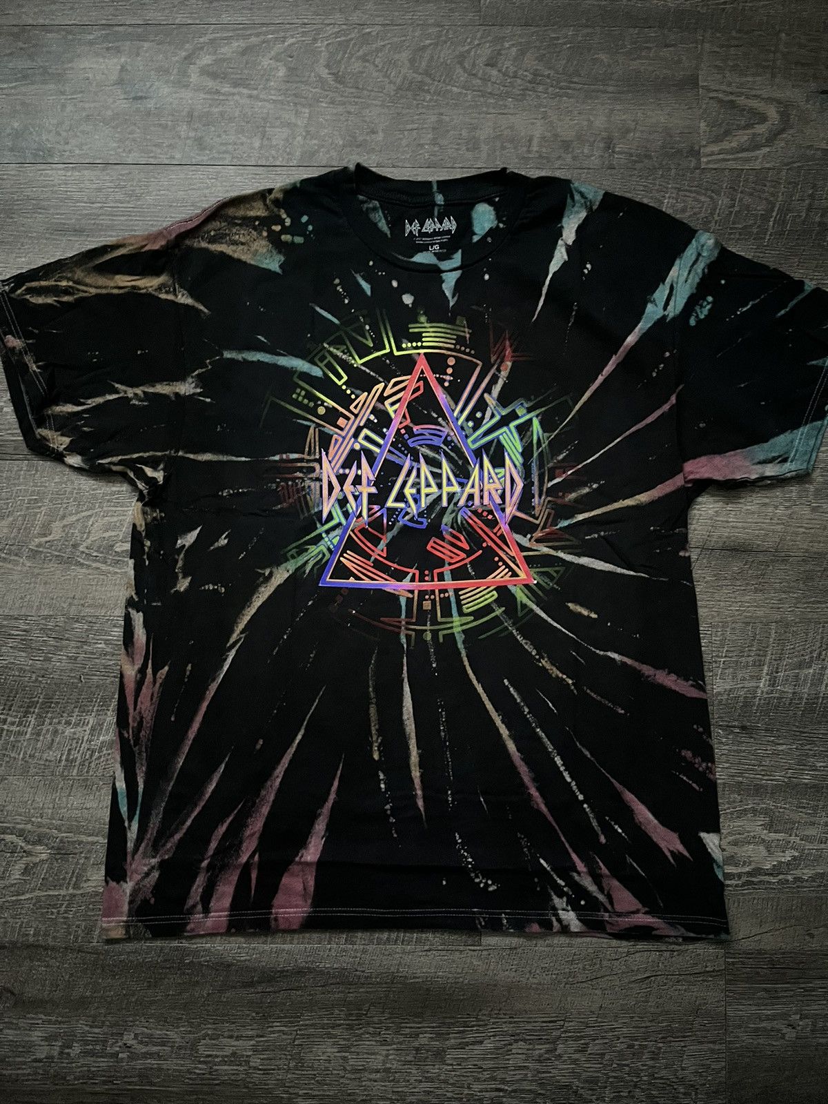 Band Tees Def Leppard Tie Dye Tee Shirt Size XL Size US XL / EU 56 / 4 - 1 Thumbnail