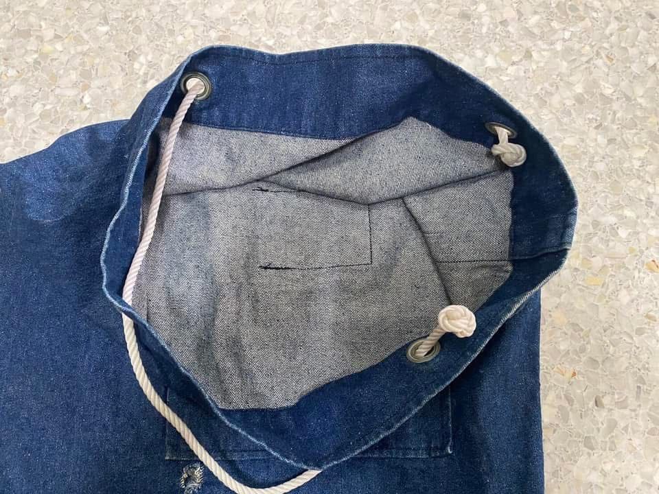 Vintage Vintage Sailor Denim Bag 1940s Size ONE SIZE - 8 Thumbnail