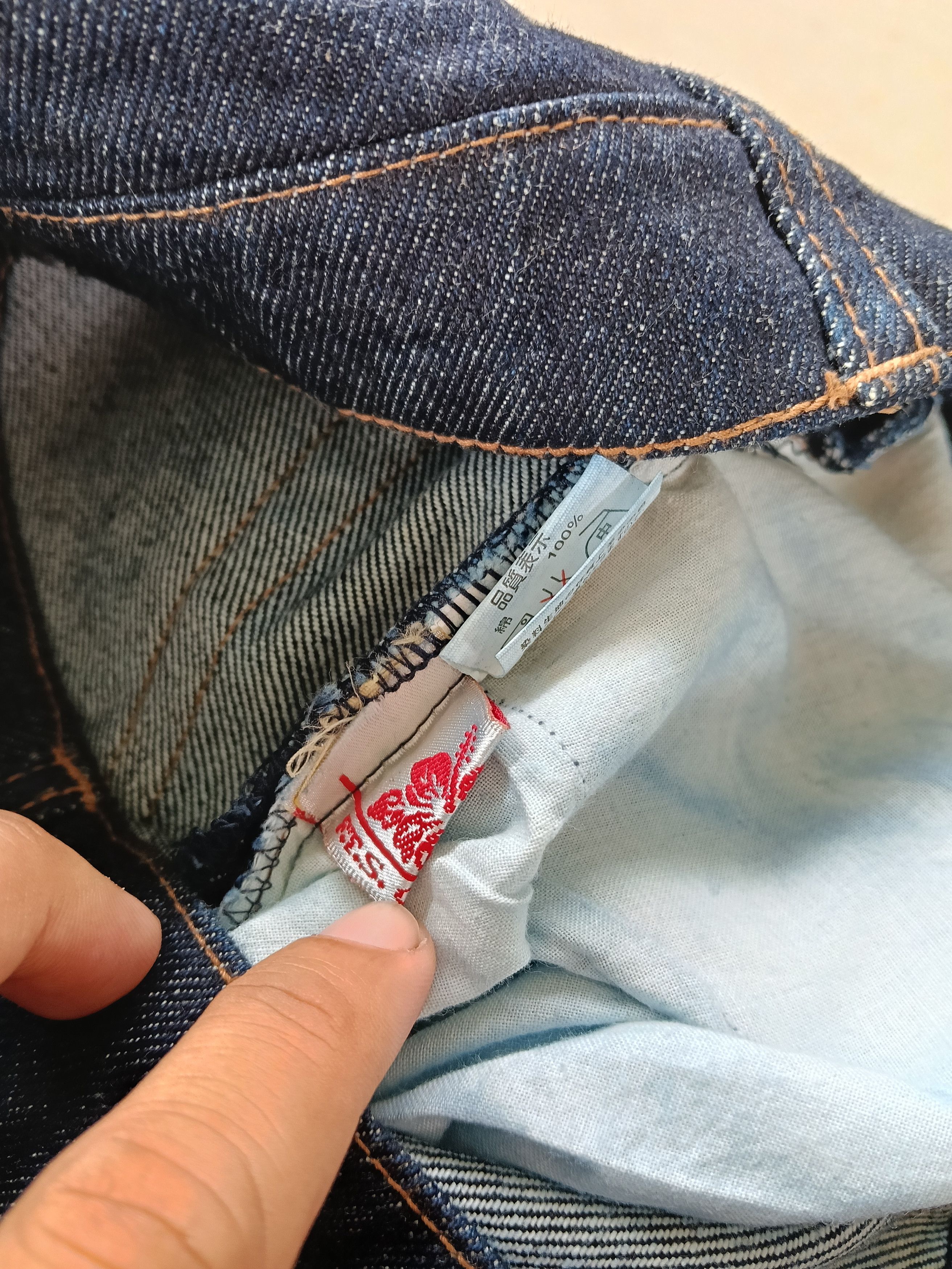 Japanese Brand 💥 Fifty's Campany Lace Up Wide Leg Denim💥 Size US 30 / EU 46 - 14 Thumbnail