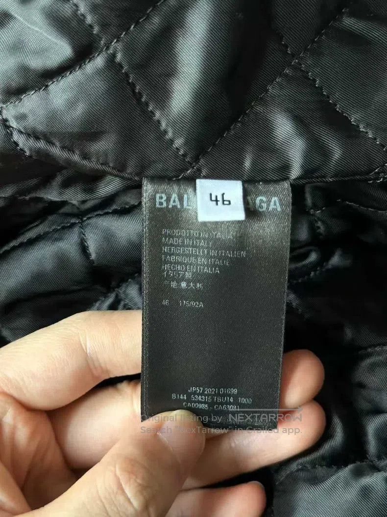Balenciaga Balenciaga Wool Cotton Jacket Waterproof Windbreaker Size US S / EU 44-46 / 1 - 4 Thumbnail