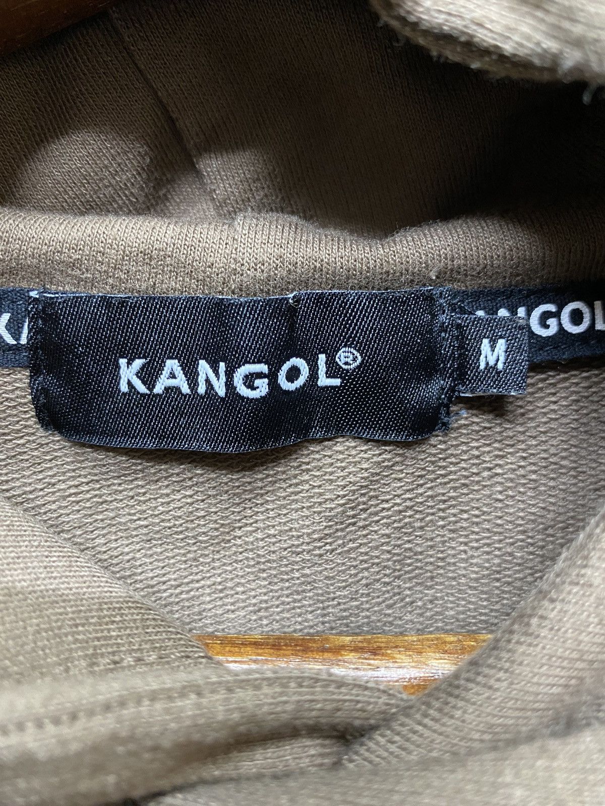 Kangol Hoodie Spellout Pullover Short Sleeve Size M