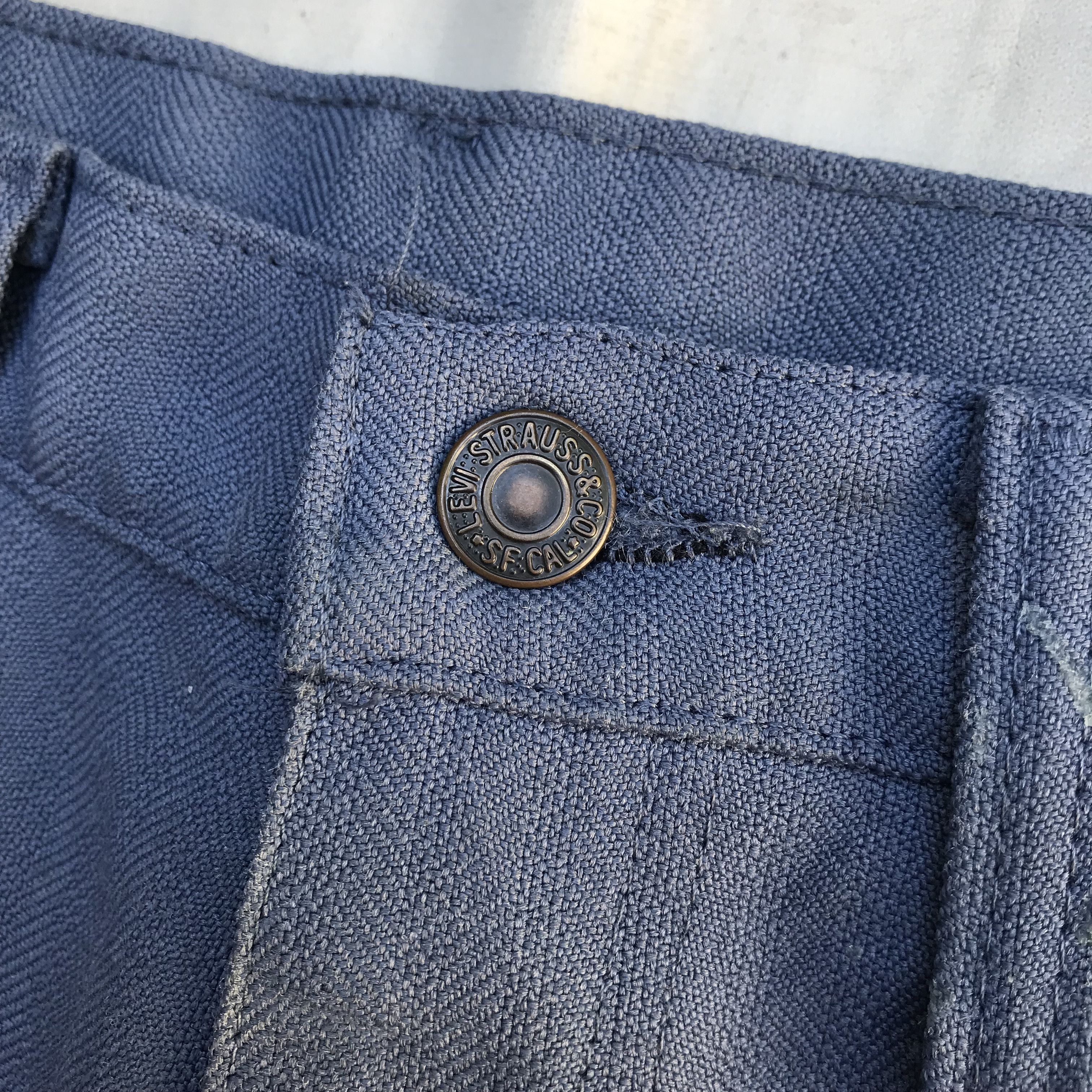 Levi's Vintage Clothing Levis Sta-prest Vintage Cut Grey trouser pants Size 34 x 31 Size US 34 / EU 50 - 6 Thumbnail