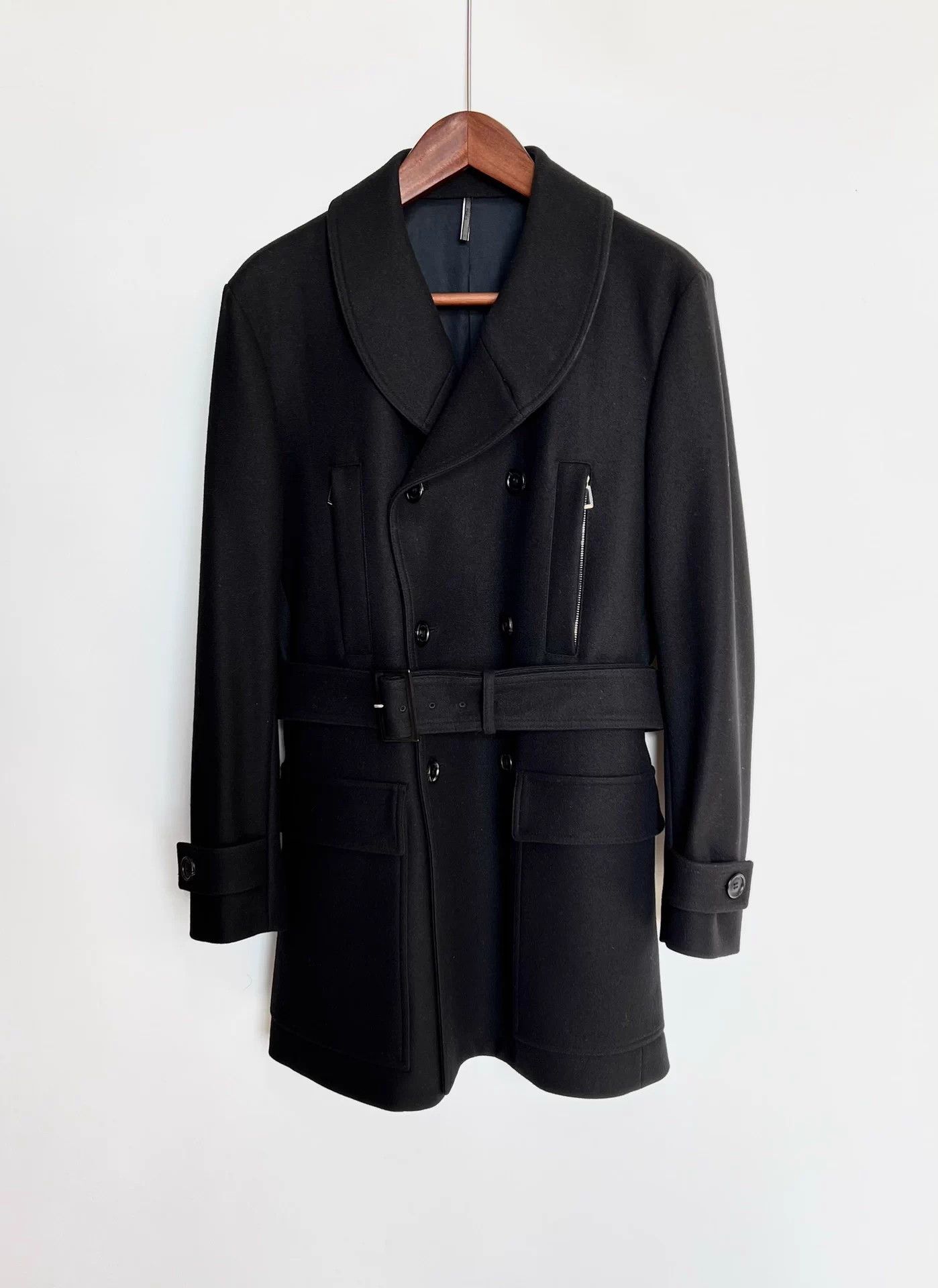 Dior Dior Arc Collar Double-Breasted Wool Coat 50 Size US M / EU 48-50 / 2 - 1 Thumbnail