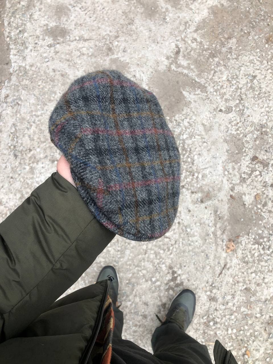 Harris Tweed × Vintage VERY RARE HARRIS TWEED MAYSER HATS ENGLAND STYLE CAP CASUAL Size ONE SIZE - 3 Thumbnail