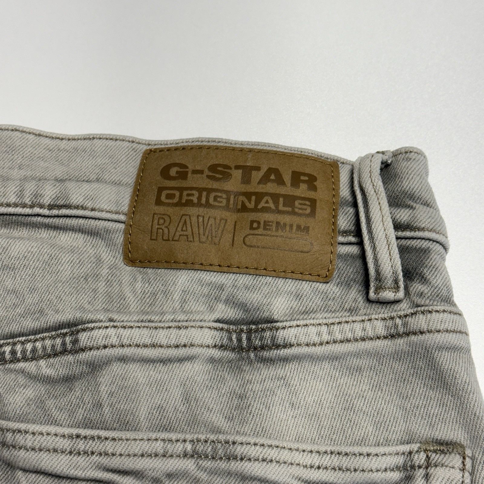 G-Star G-Star Original Raw Denim Jeans Mens Gray 3301 Slim 32x30 Size US 32 / EU 48 - 6 Thumbnail