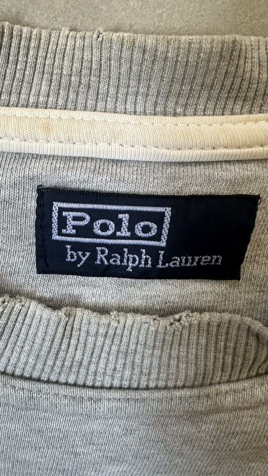 Polo Ralph Lauren VINTAGE POLO JEANS CO RALPH LAUREN DISTRESSED SWEATSHIRT Size US L / EU 52-54 / 3 - 5 Thumbnail