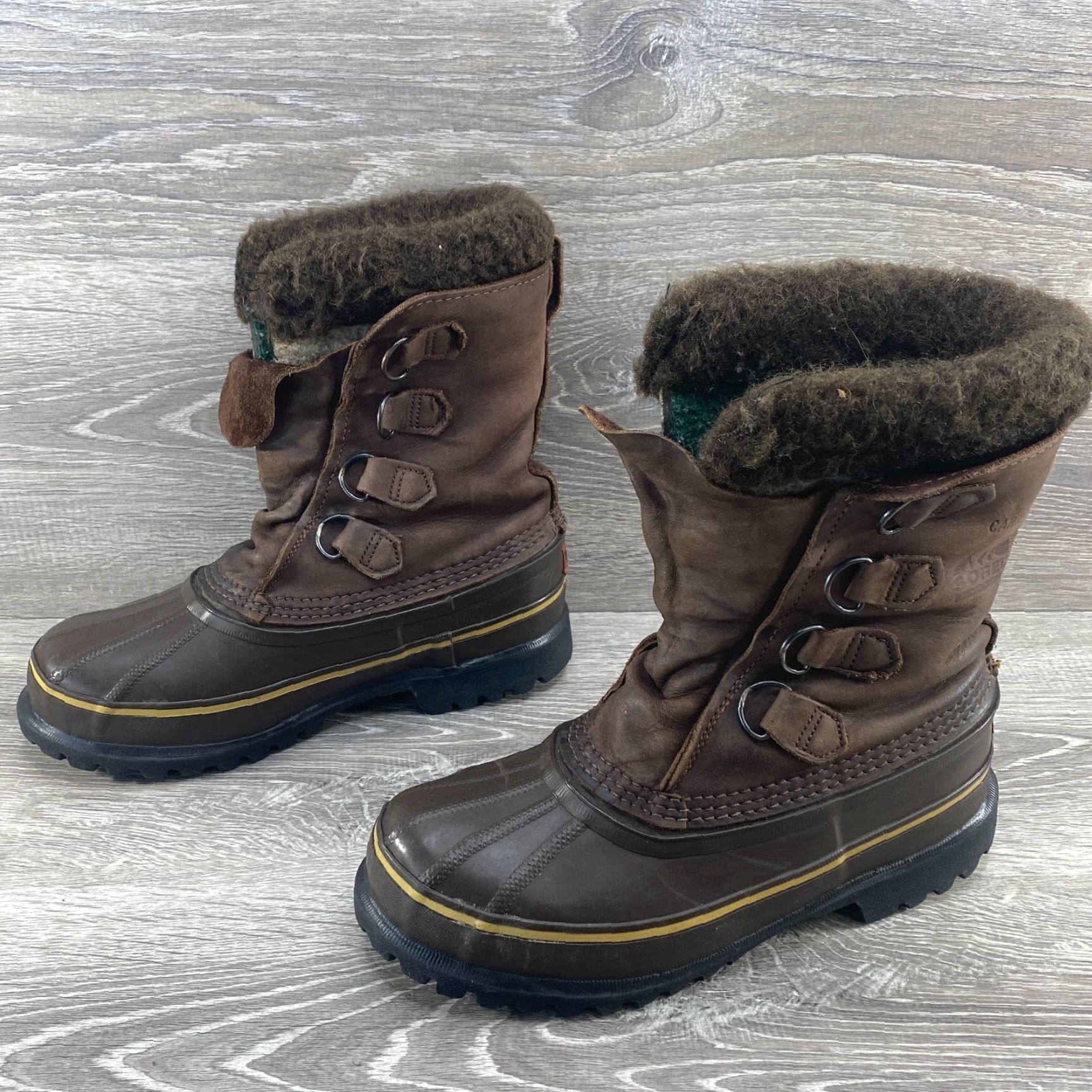 SOREL Sorel Caribou Boots Women Brown Leather Waterproof Insulated Lined Canada Winter Snow 6 Size US 6 / IT 36 - 5 Thumbnail