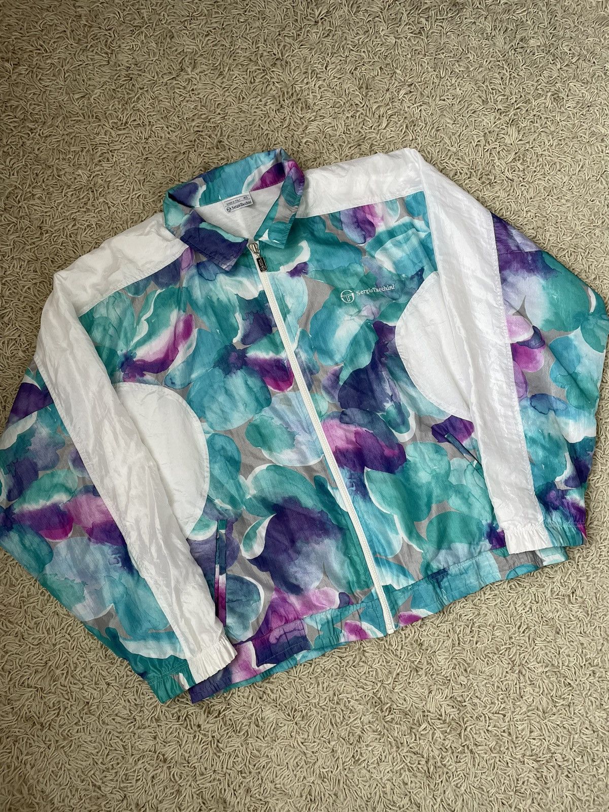 Sergio Tacchini Vintage Sergio Tacchini flower track jacket Size US M / EU 48-50 / 2 - 1 Thumbnail