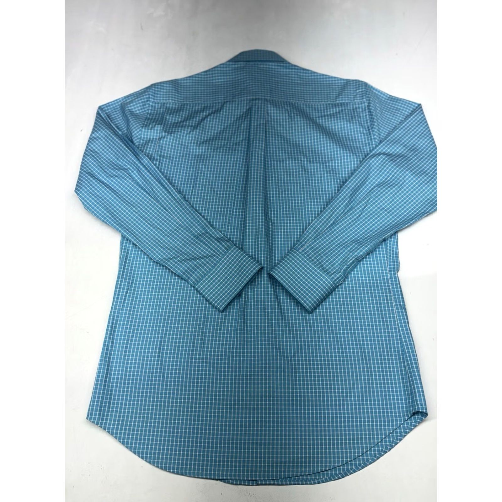 Peter Millar Peter Millar Button-Down Shirt Mens M Long Sleeve Blue Plaid Check Cotton Dress Shirt Size US M / EU 48-50 / 2 - 6 Thumbnail