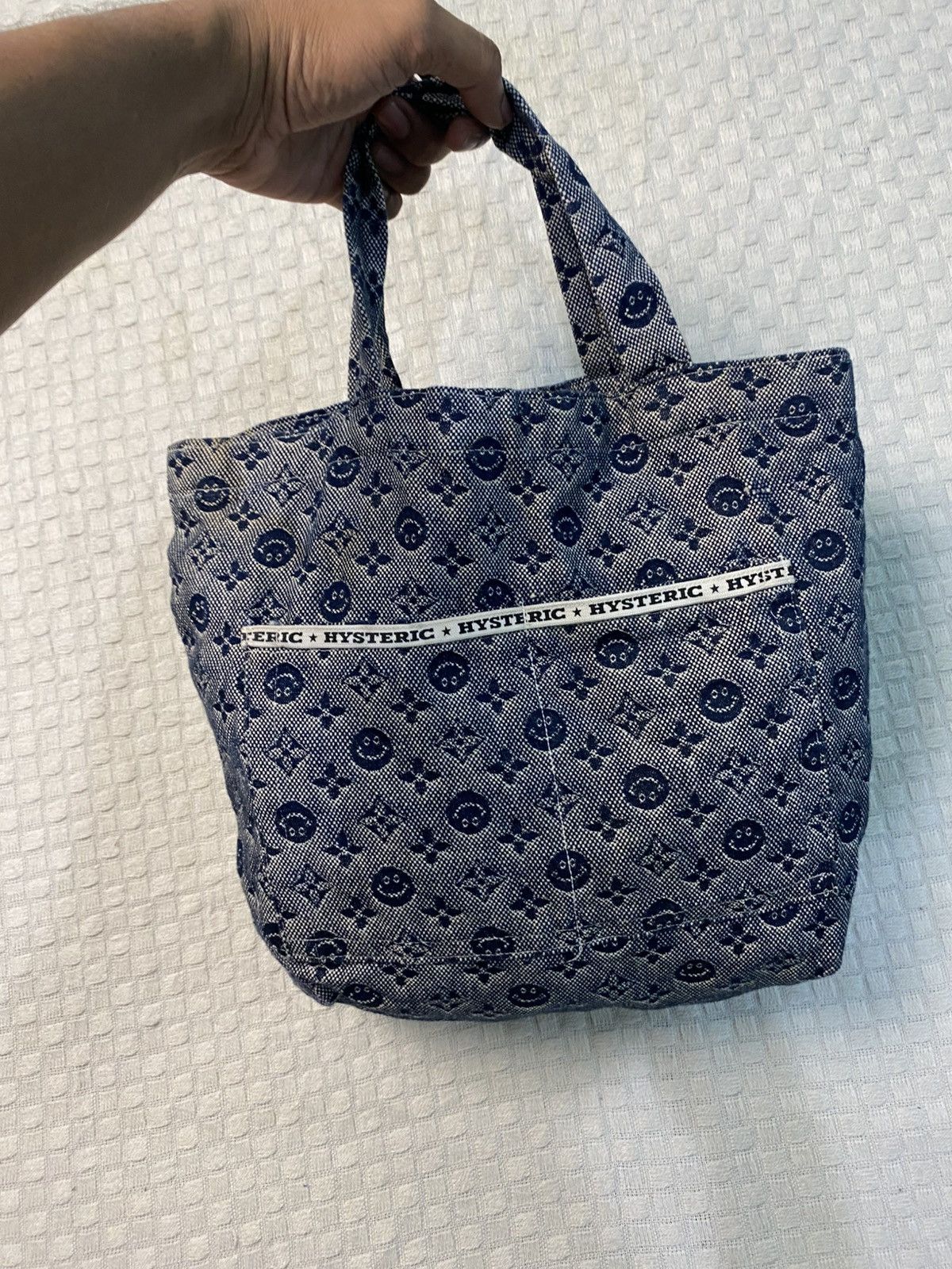 Hysteric Glamour Hysteric Glamour denim monogram tote bag smile repeating Size ONE SIZE - 1 Thumbnail