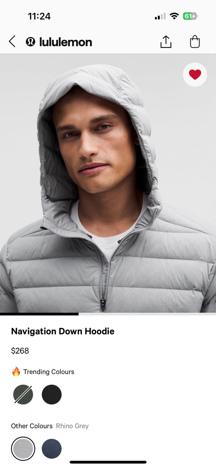 Lululemon Navigation Down Hoodie Size US M / EU 48-50 / 2 - 3 Thumbnail
