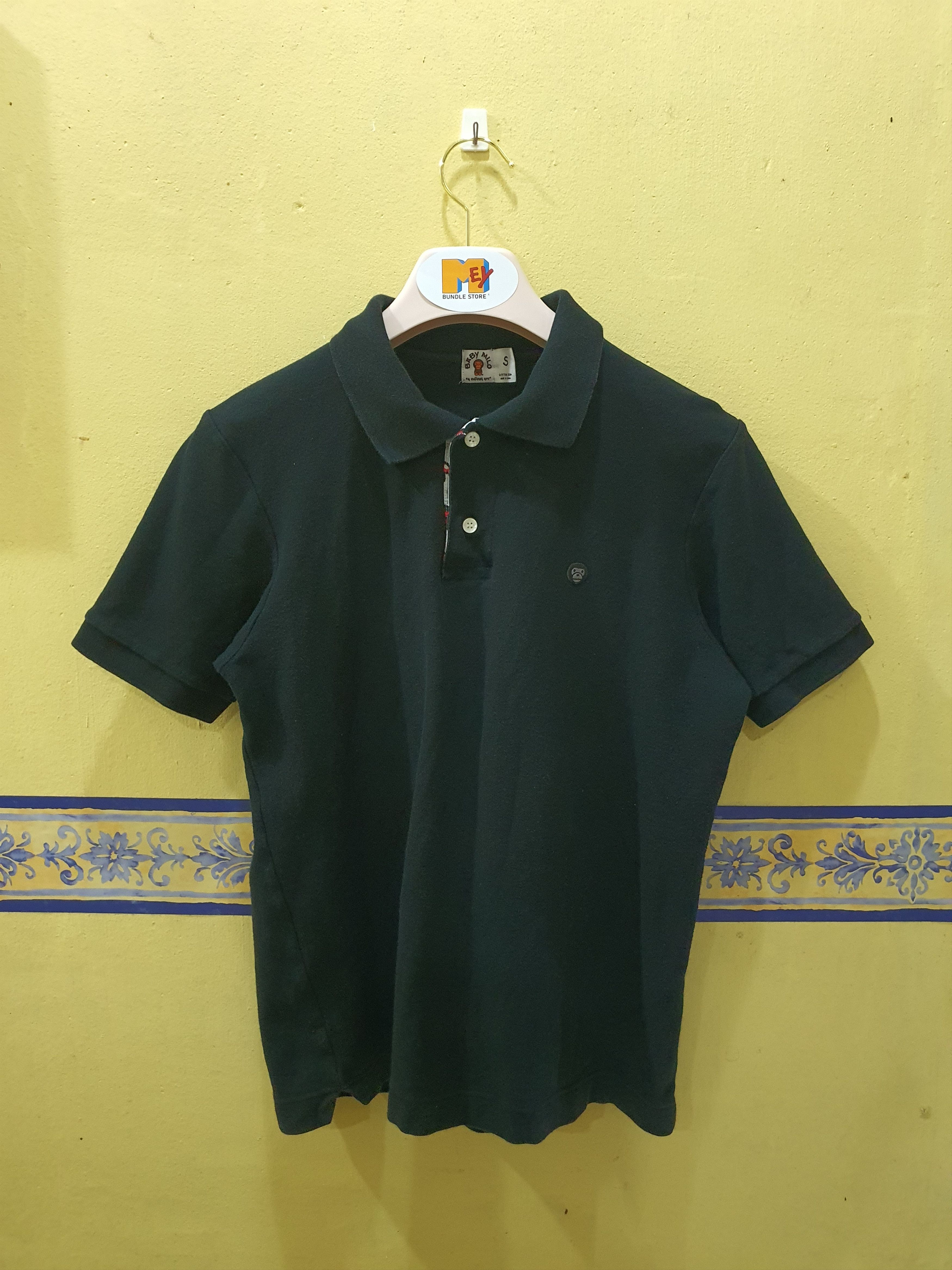 Bape Bape Baby Milo black polo shirt in size small Size US S / EU 44-46 / 1 - 3 Thumbnail