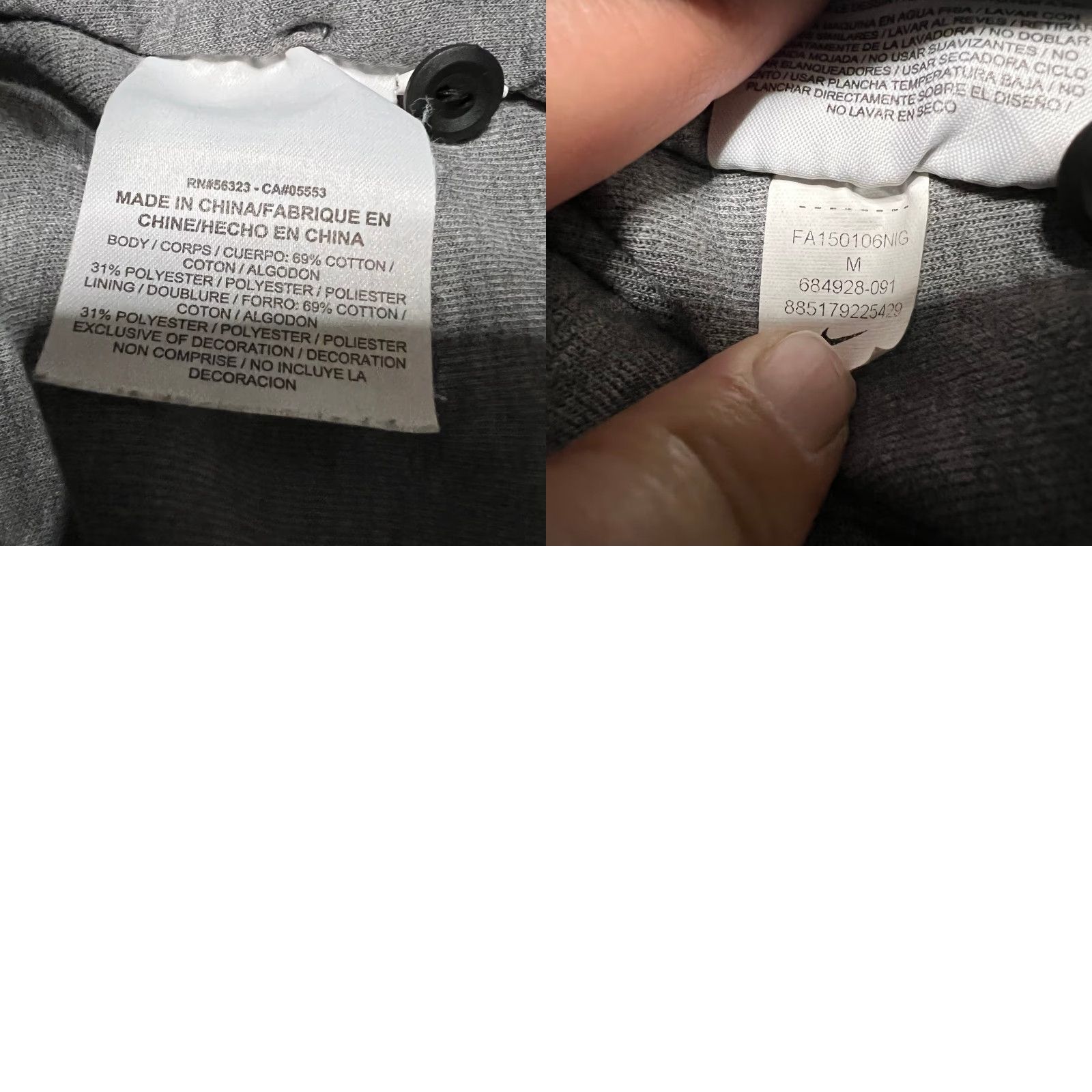 Nike Nike Tech Fleece Hoodie Womens Medium Gray Asymetrical Full Zip Jacket 684928 Staining Size M / US 6-8 / IT 42-44 - 8 Thumbnail
