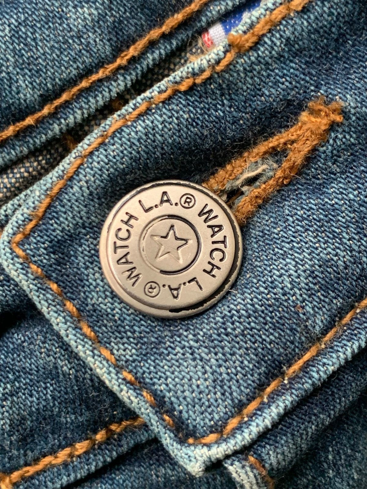 If Six Was Nine × Japanese Brand × Vintage Watch L.A Jeans Flare Vintage Distressed Denim Size 32" / US 10 / IT 46 - 6 Thumbnail