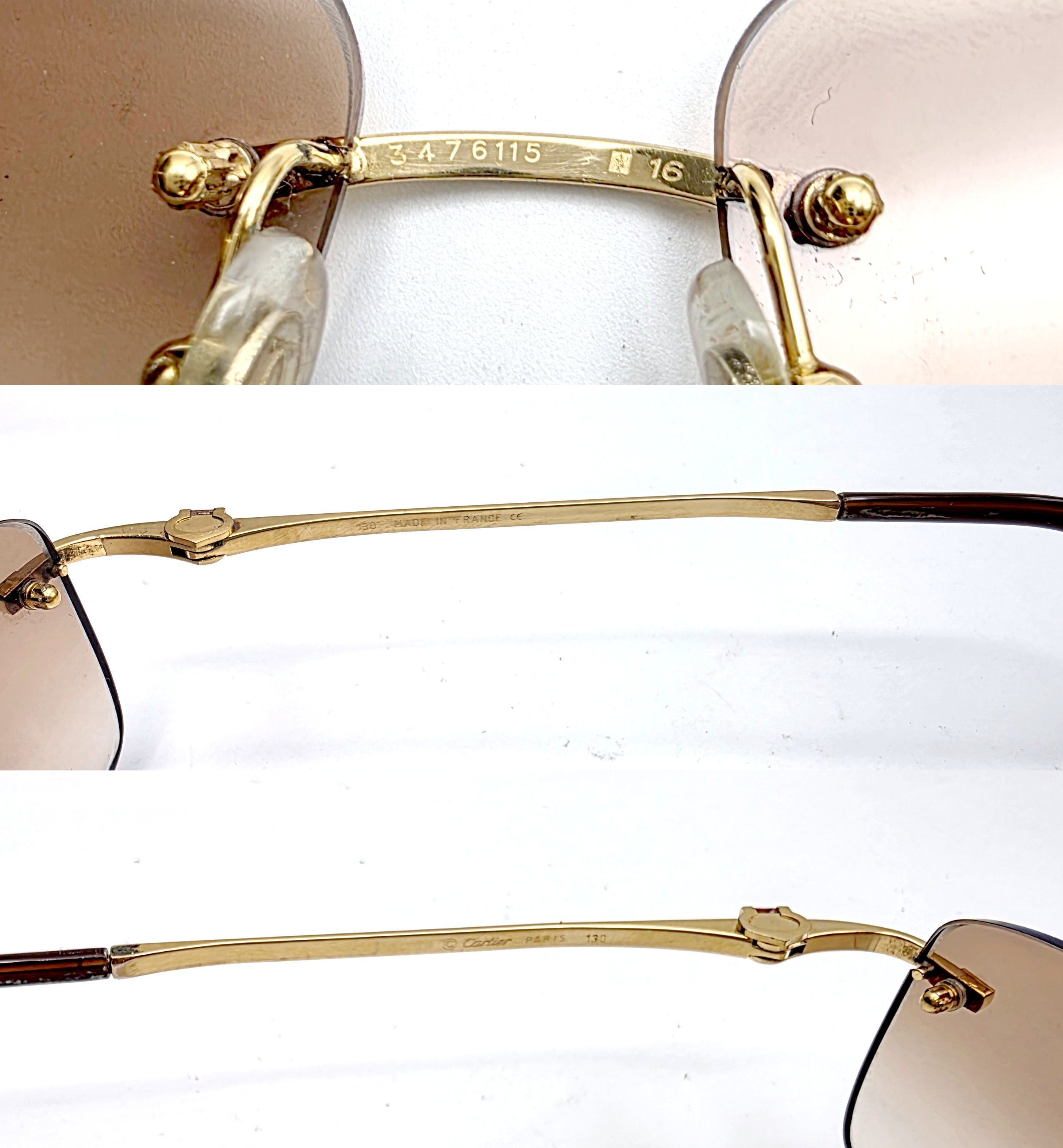 Cartier Luxury Cartier Pink Sapphire Sunglasses 17309 Size ONE SIZE - 17 Thumbnail
