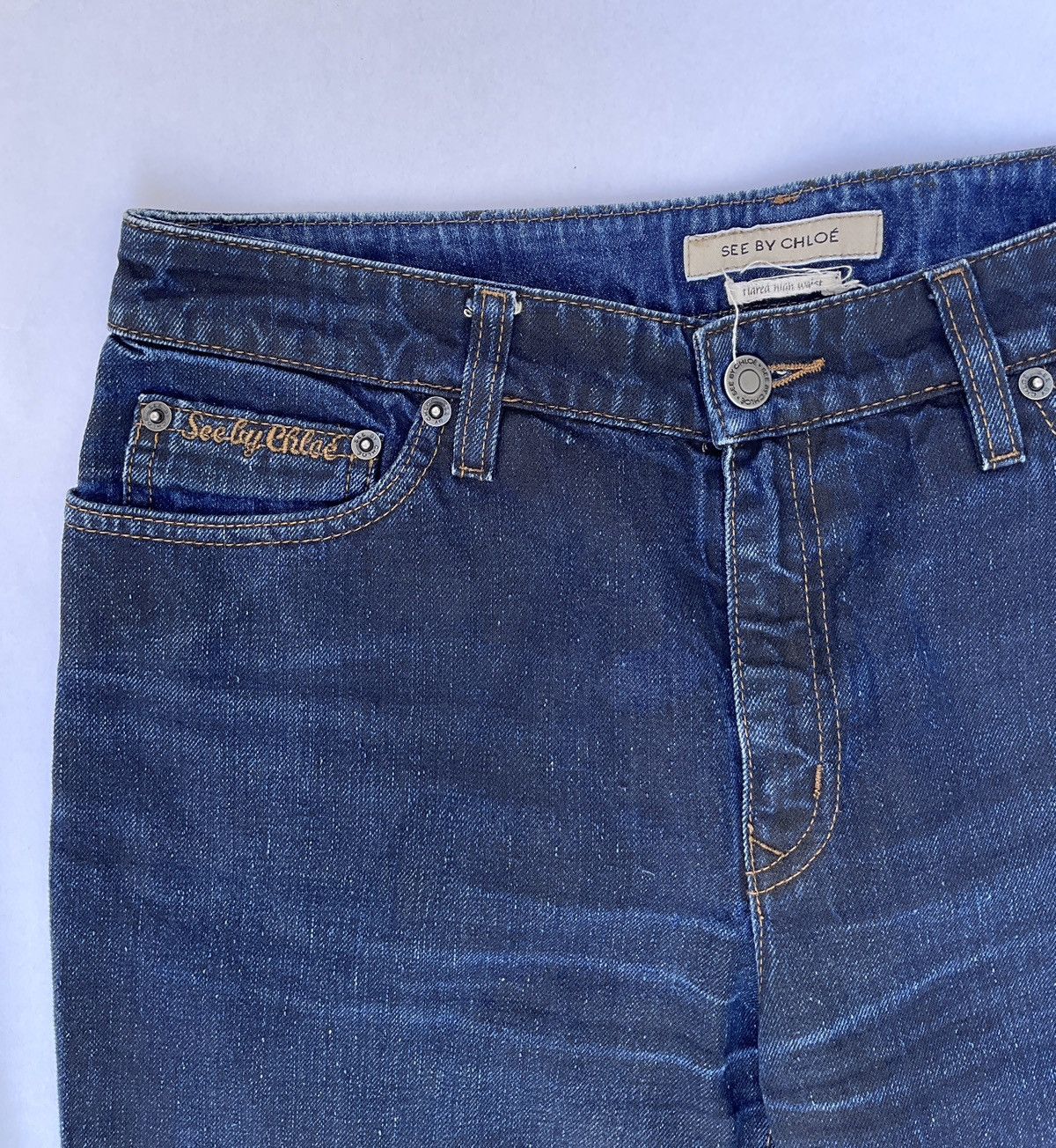 See by Chloe Navy blue Seedy Chloe jeans Size 30" / US 8 / IT 44 - 2 Thumbnail