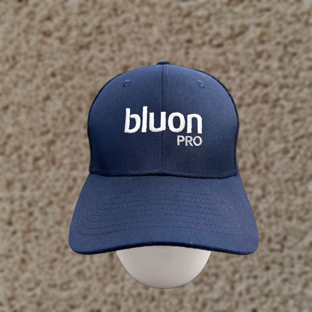 Vintage Bluon Pro Hat Cap Snap Back Adult One Size Blue Polyester Trucker HVAC Software Size ONE SIZE - 1 Thumbnail