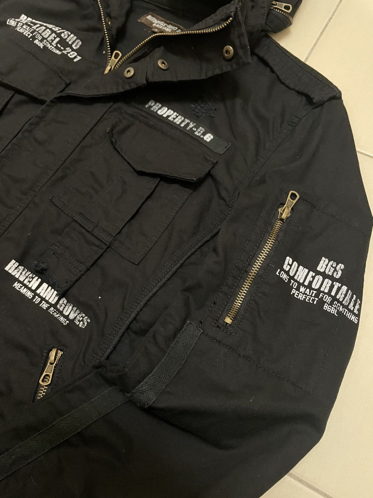 Japanese Brand Bernings Sho 291 Black Label Military Field Jacket Size US M / EU 48-50 / 2 - 6 Thumbnail