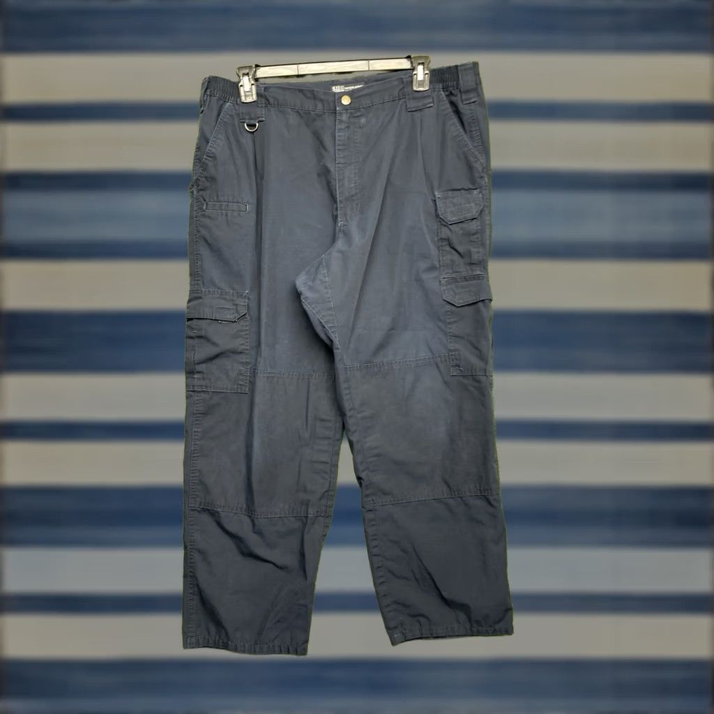 Vintage 5.11 Tactical Pants Mens 42x30 Blue Taclite Pro Cargo Ripstop Workwear Y2K Pants Size US 42 / EU 58 - 1 Thumbnail