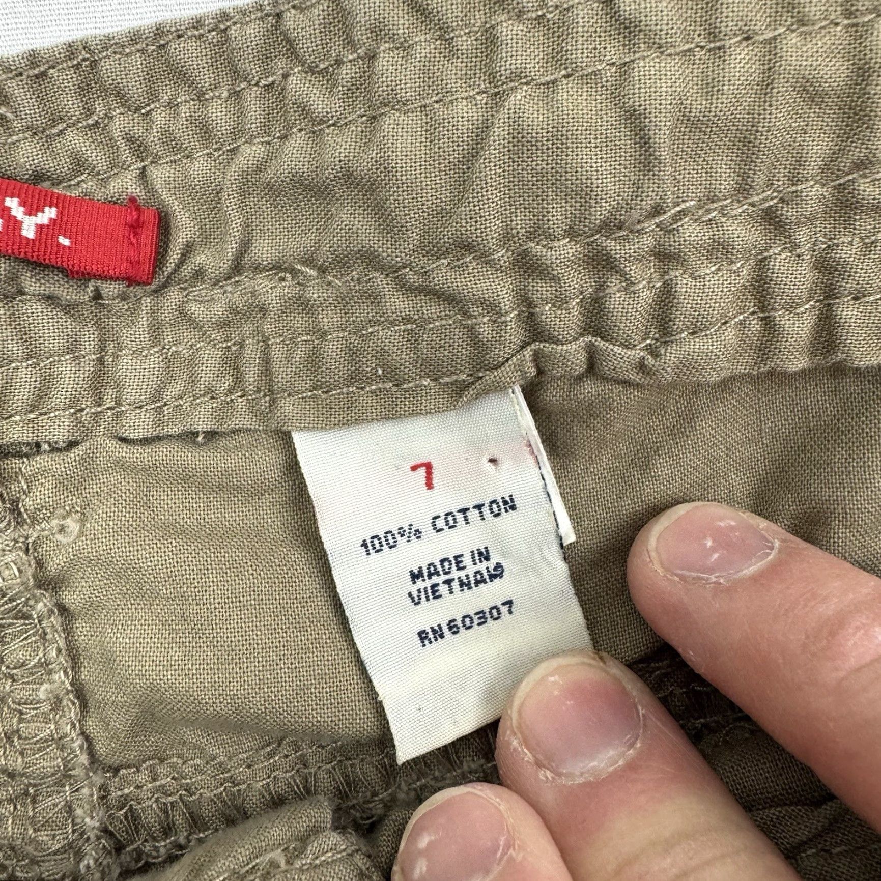 Vintage Vintage Union Bay Shorts Womens 7 Brown Hipster Y2K 90s Short Shorts Drawstring Chino Casual Womens Size 28" / US 6 / IT 42 - 4 Thumbnail