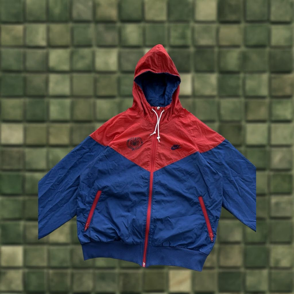 Nike × Vintage Nike Y2K Tracksuit Jacket Striped Navy Blue Black