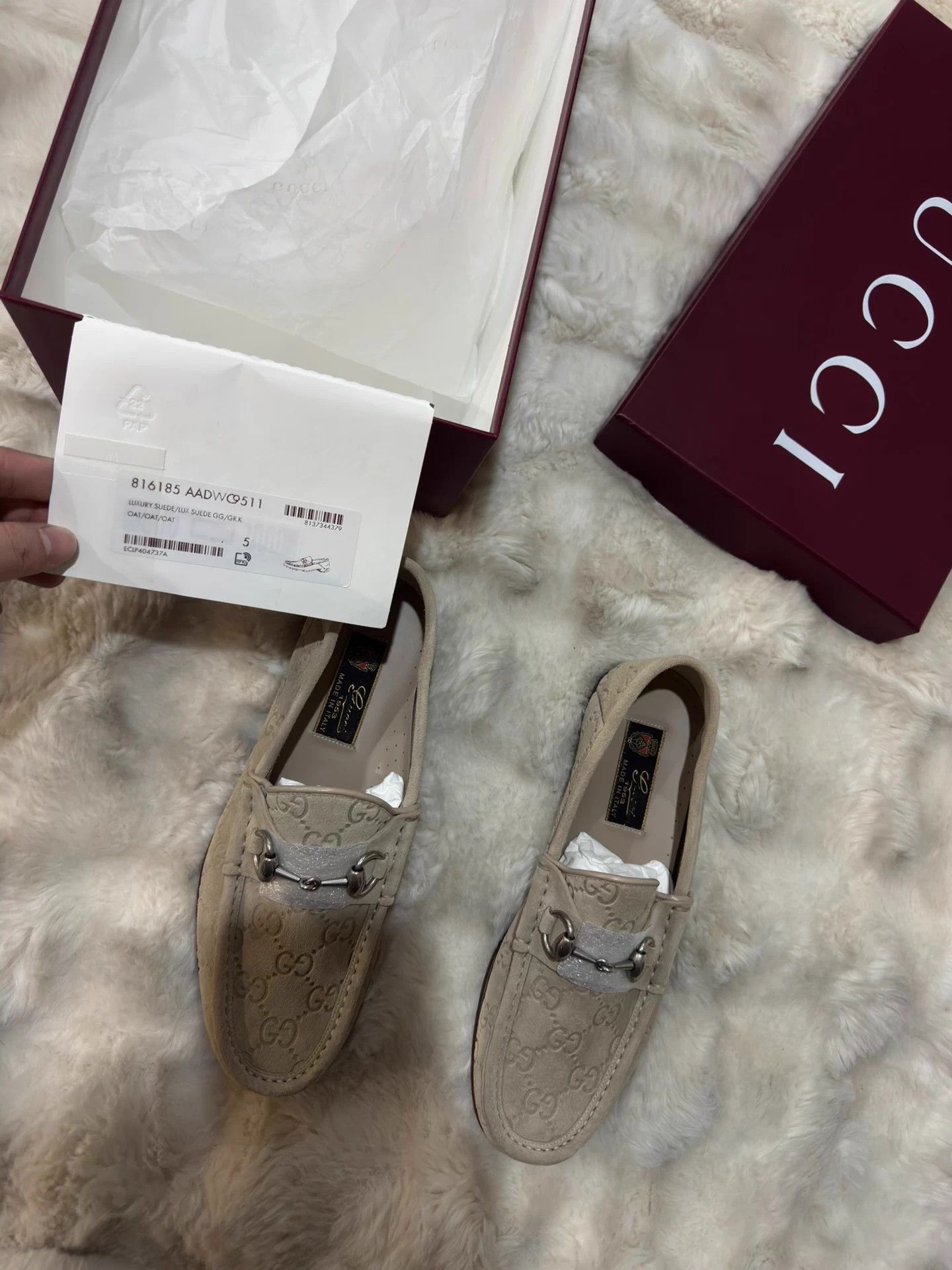 Gucci Gucci All Over Print Suede Loafer 39/5 Size US 7.5 / IT 37.5 - 9 Thumbnail