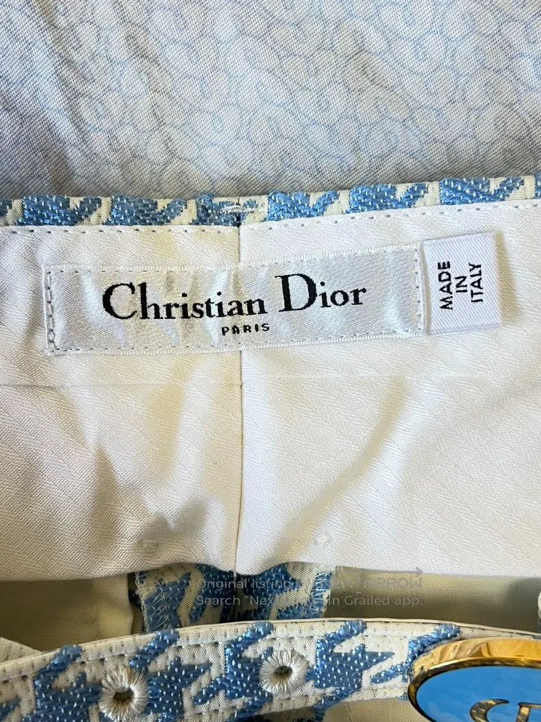 Dior Dior Blue check trousers Size 24" / US 00 / IT 34 - 8 Thumbnail