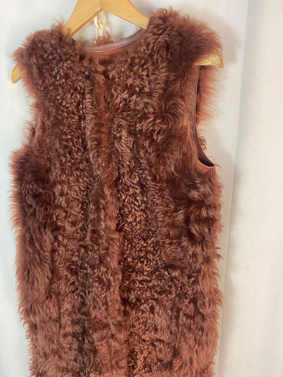 Yves Salomon Unisex🔥Yves salomon fur lamb leather sleeveless jacket Size S / US 4 / IT 40 - 4 Thumbnail