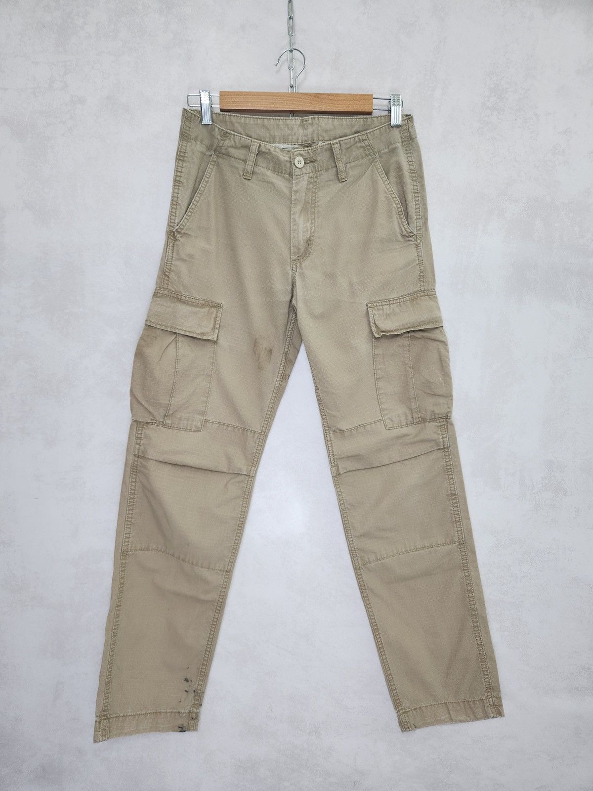 Carhartt × Carhartt Wip × Vintage Vintage 90s Carhartt slim Cargo Pants 28x32 Size US 28 / EU 44 - 1 Thumbnail