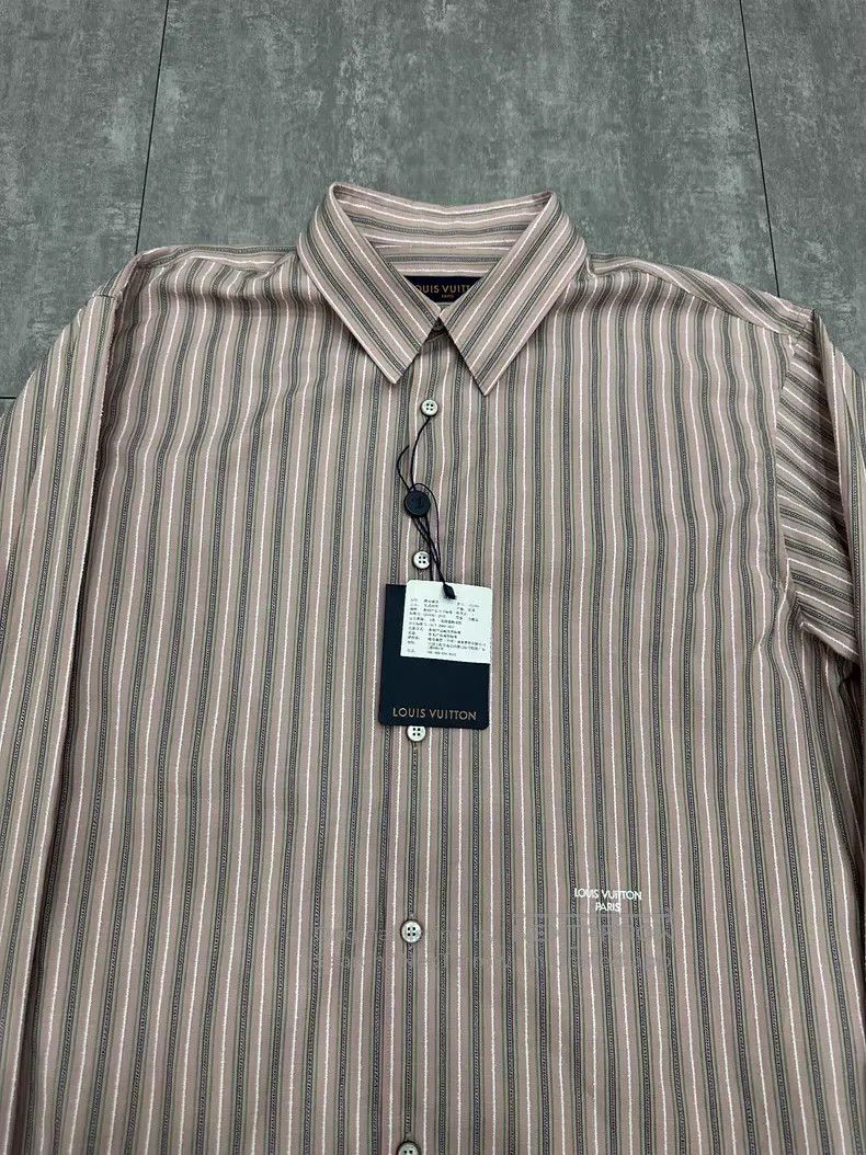 Louis Vuitton Louis Vuitton 26 New Louis Vuitton Striped Long Sleeve Shi Size US XL / EU 56 / 4 - 3 Thumbnail