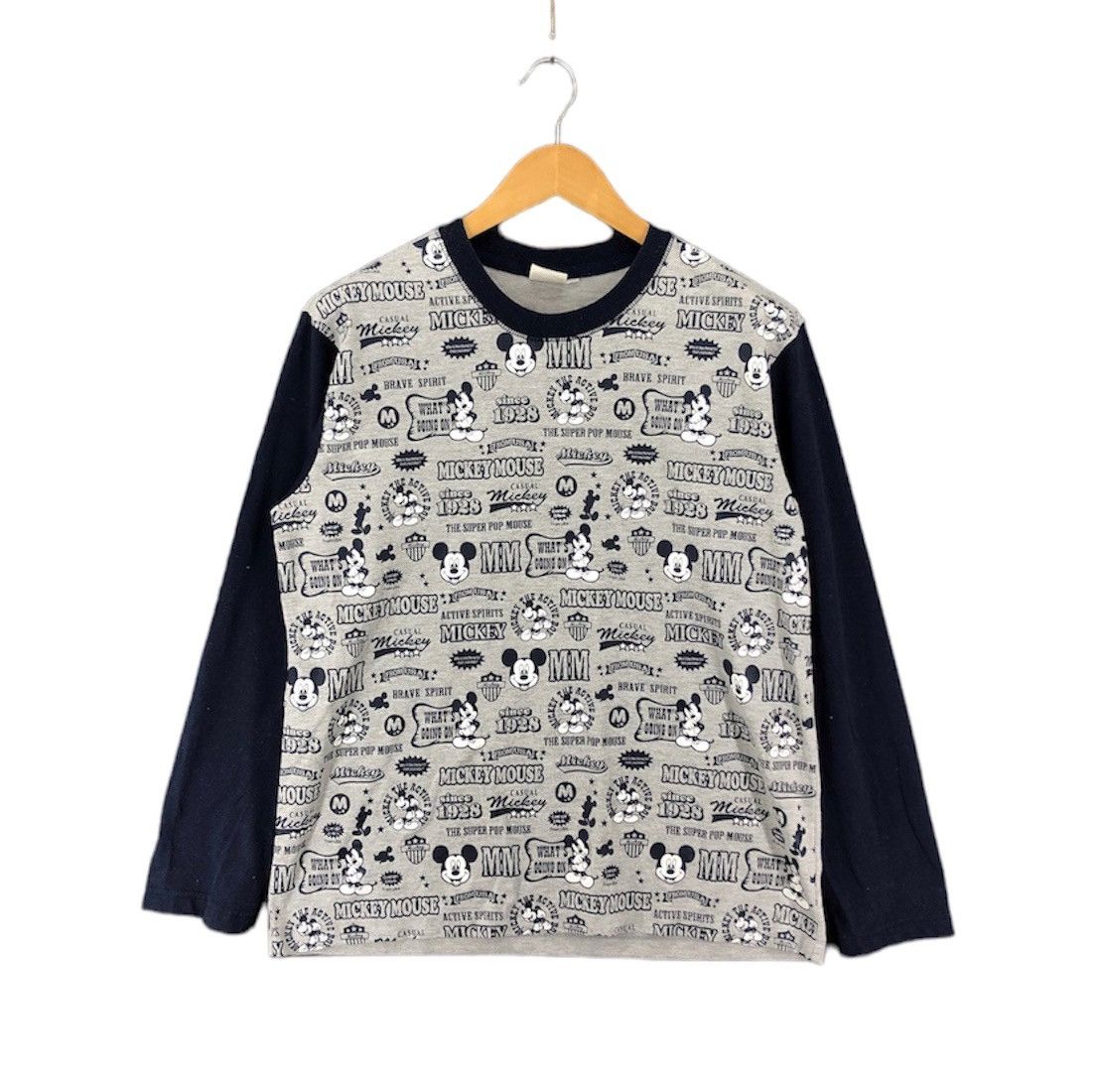 Disney MICKEY MOUSE Crew Neck Sweatshirt #1888-47 Size M / US 6-8 / IT 42-44 - 1 Thumbnail