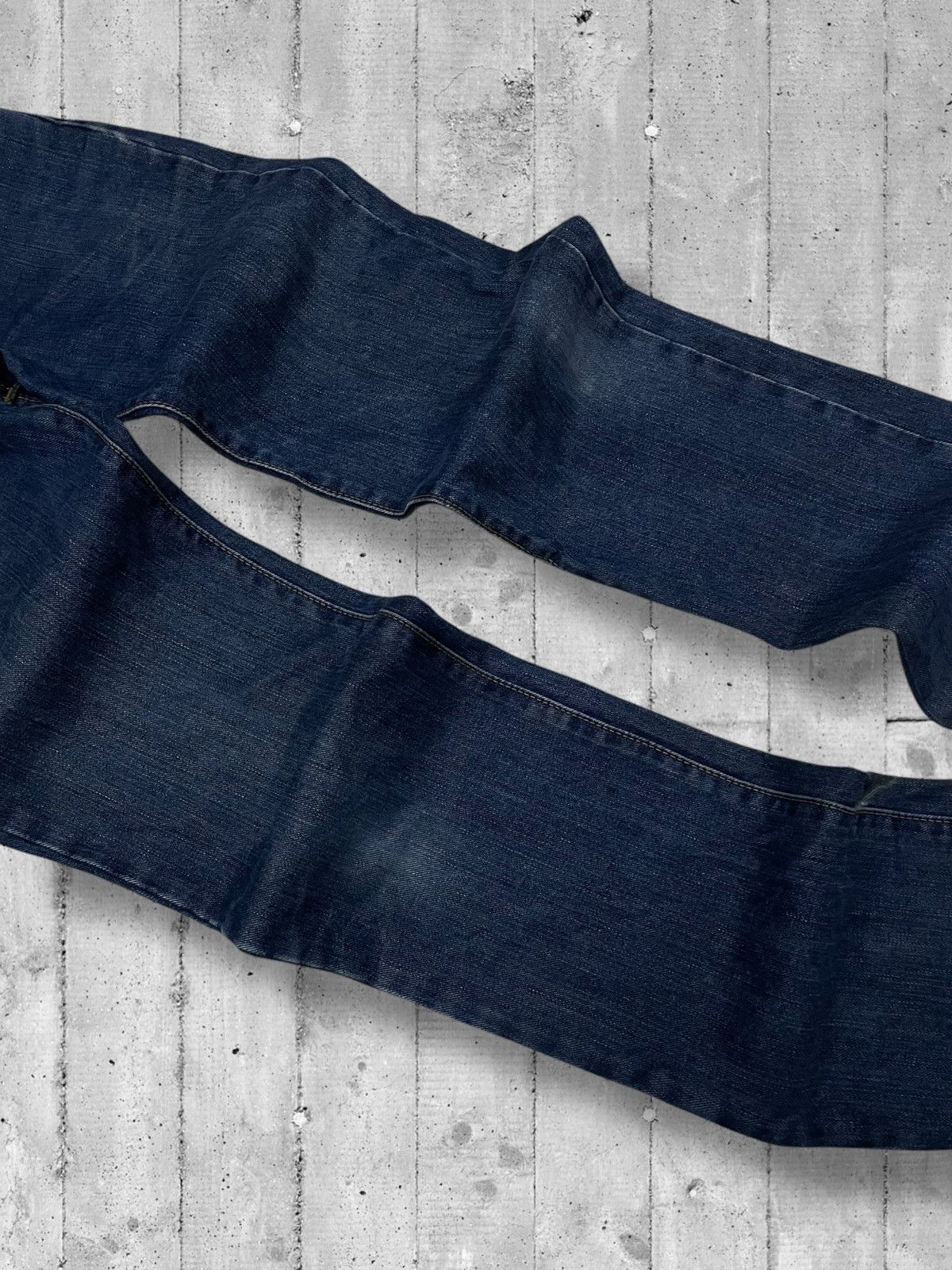 Designer × Edwin × Vintage Vintage 1990s Japan Designer Edwin 403 Distressed Denim Size US 29 - 6 Thumbnail