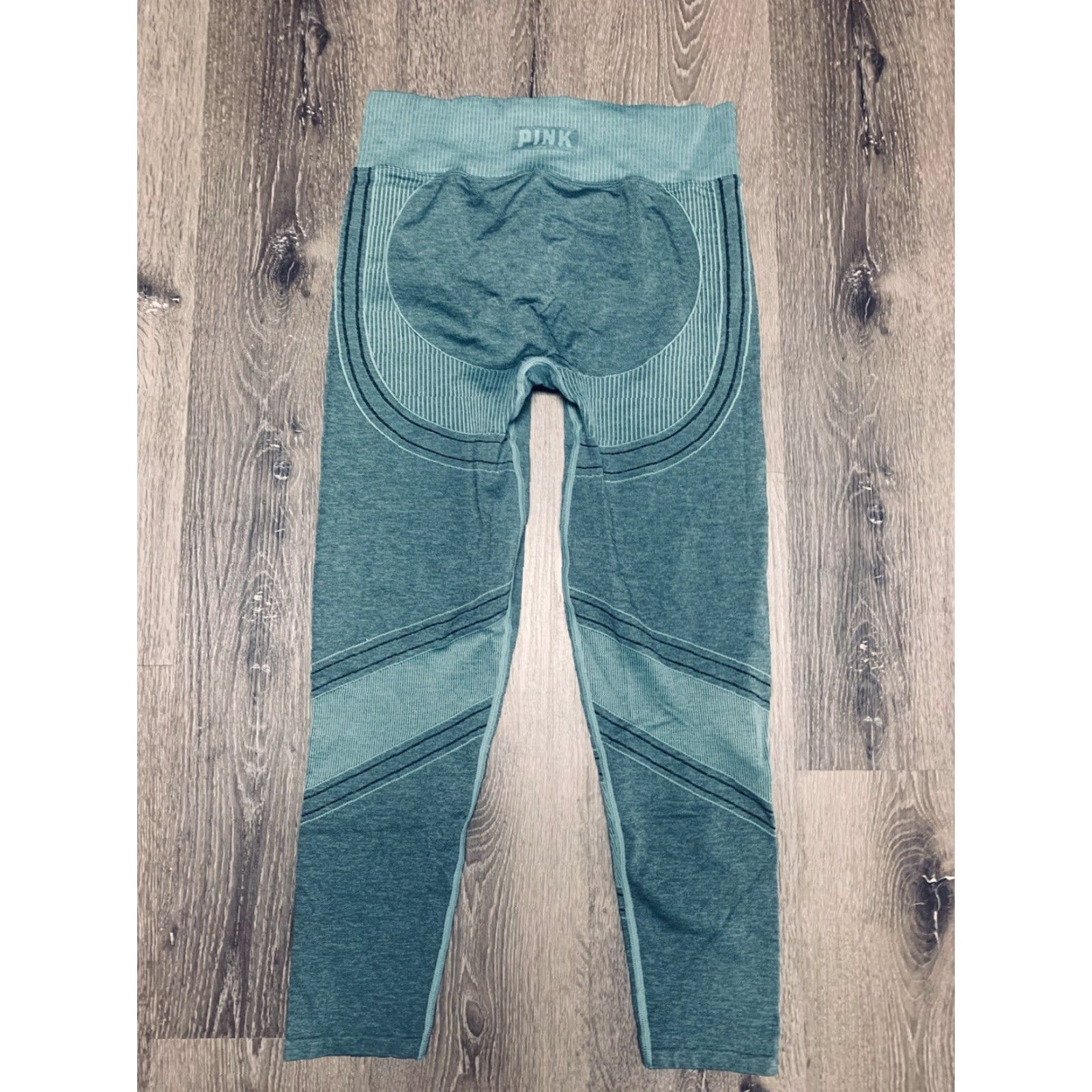 Victoria's Secret Victoria's Secret PINK Active High Waist Full Length Legging Green Large Size Size 36" / US 14 / IT 50 - 3 Thumbnail