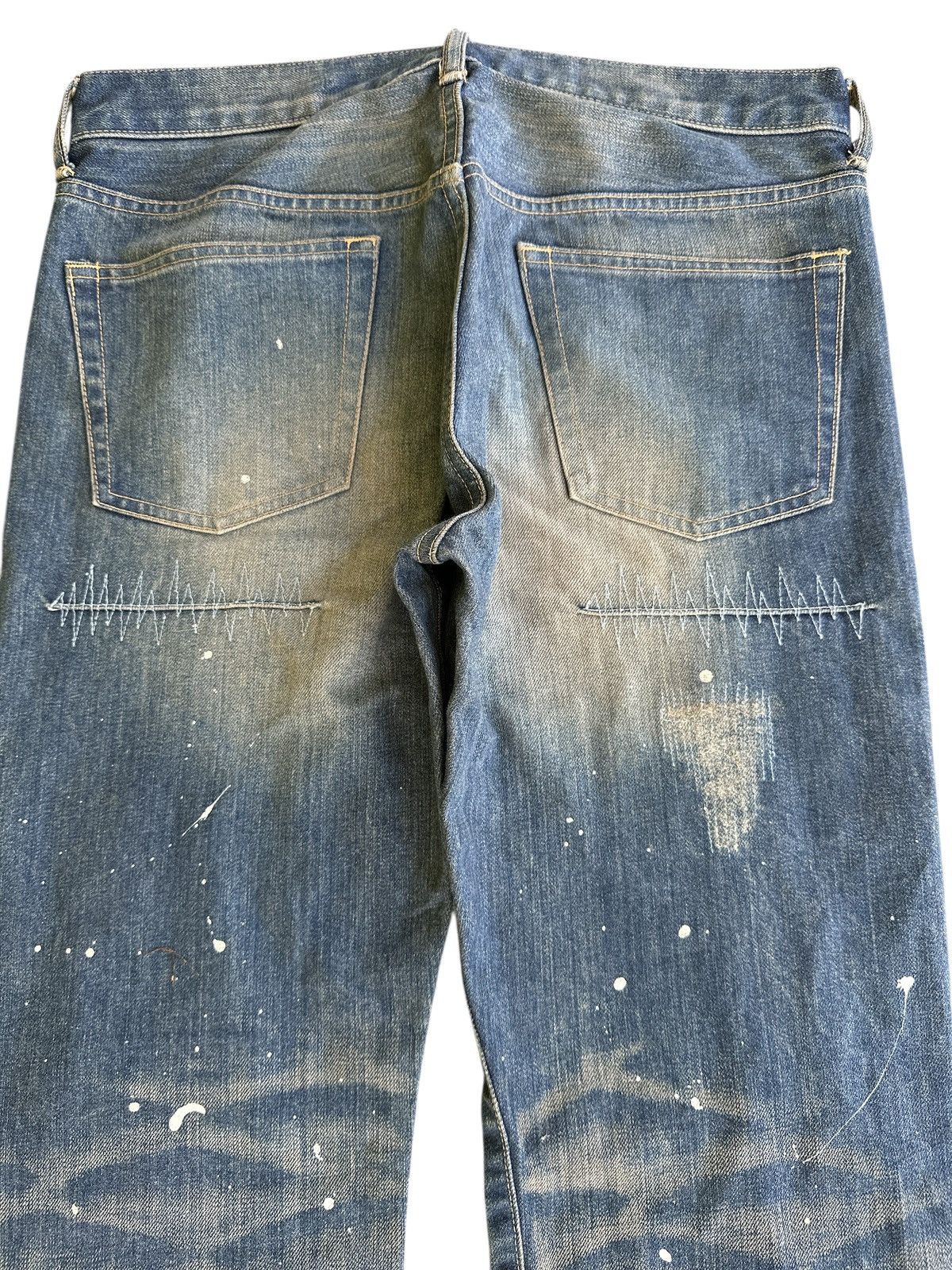 Japanese Brand Takeo Kikuchi Distress Honeycomb .. Size US 34 / EU 50 - 6 Thumbnail