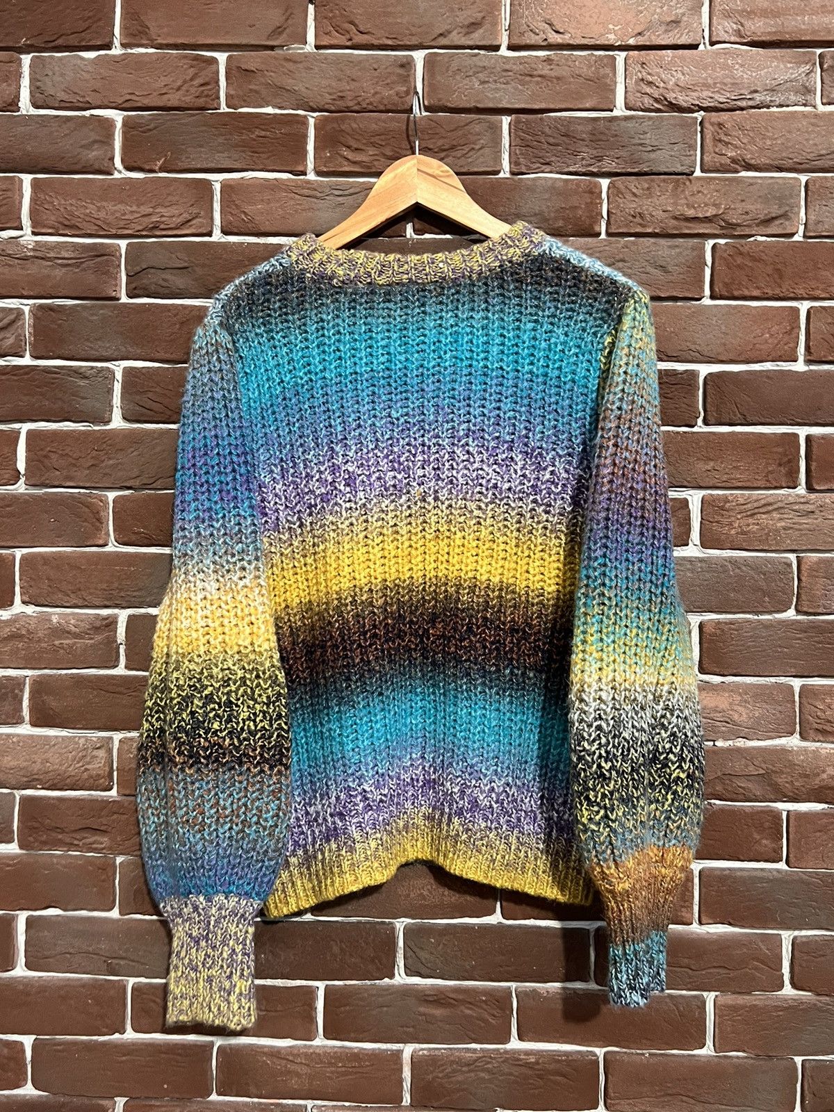 Other Saint Trope Alpaca Wool Multicolor Sweater Knit Kurt Cobain Size US L / EU 52-54 / 3 - 2 Thumbnail