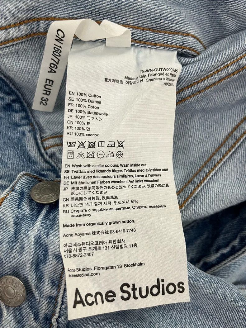 Acne Studios acne studios size:32 Light blue denim jacket 2506-Nextarro Size US XXS / EU 40 - 4 Thumbnail